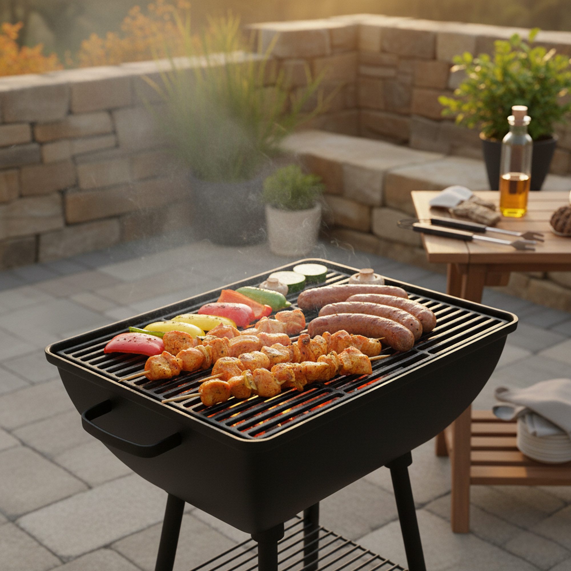 BBQ-Toro Grillrost Gusseisen Grillrost, 60 x 40 cm, emailliert, Zubehör für BBQ – Bild 2 von 4