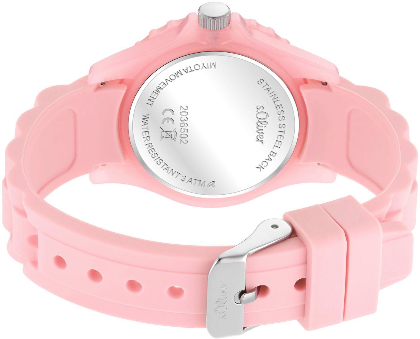 s.Oliver Quarzuhr 2036502, ideal auch als Geschenk, Bezaubernde Armbanduhr  für Mädchen