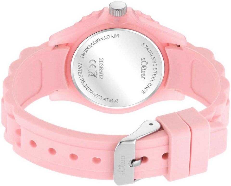 s.Oliver Quarzuhr 2036502, ideal auch als Geschenk, Bezaubernde Armbanduhr  für Mädchen
