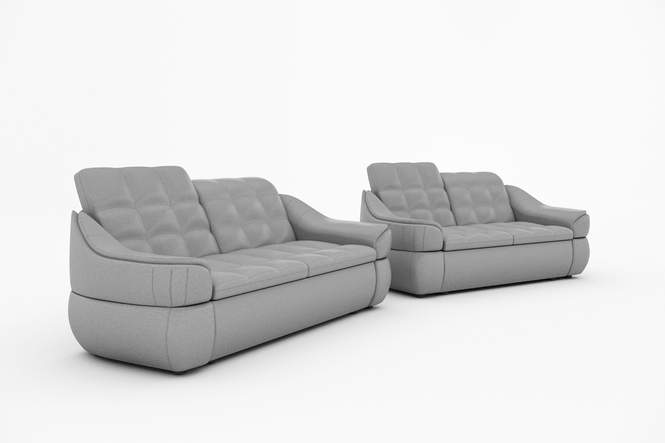 Stylefy Polstergarnitur Alisa, Sofa, 2,5-Sitzer Design, aus (2-tlg), und Modern in made 2-Sitzer Sofa bestehend Europa (Set
