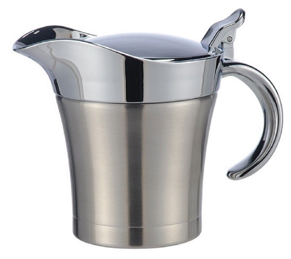 Haushalt International Sauciere Edelstahl Thermo-Sauciere, (1-tlg), mit praktischer Einhand-Bedienung