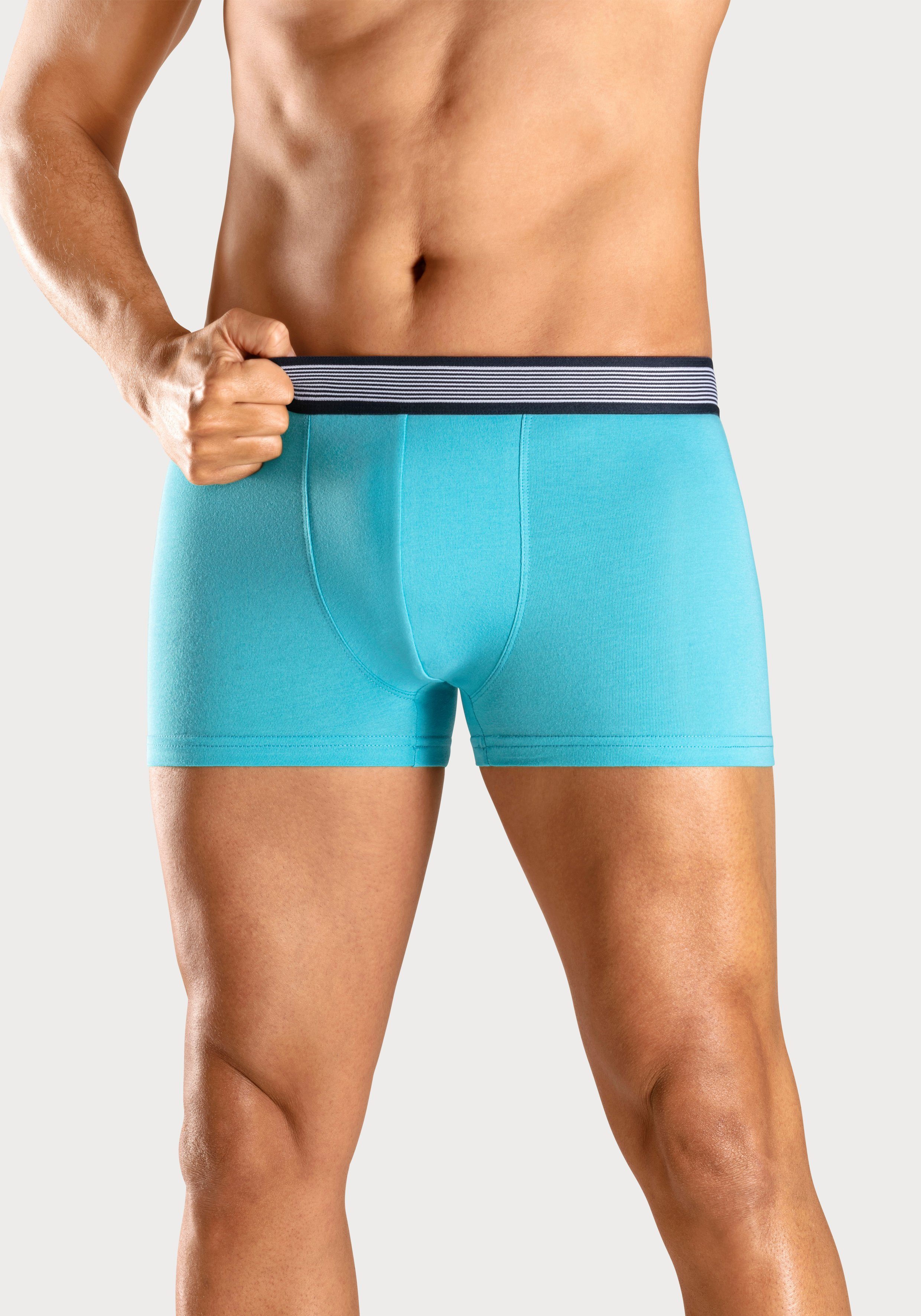 H.I.S Boxer Boxershorts für Herren (Packung, 4-St) mit gestreiftem Webbund