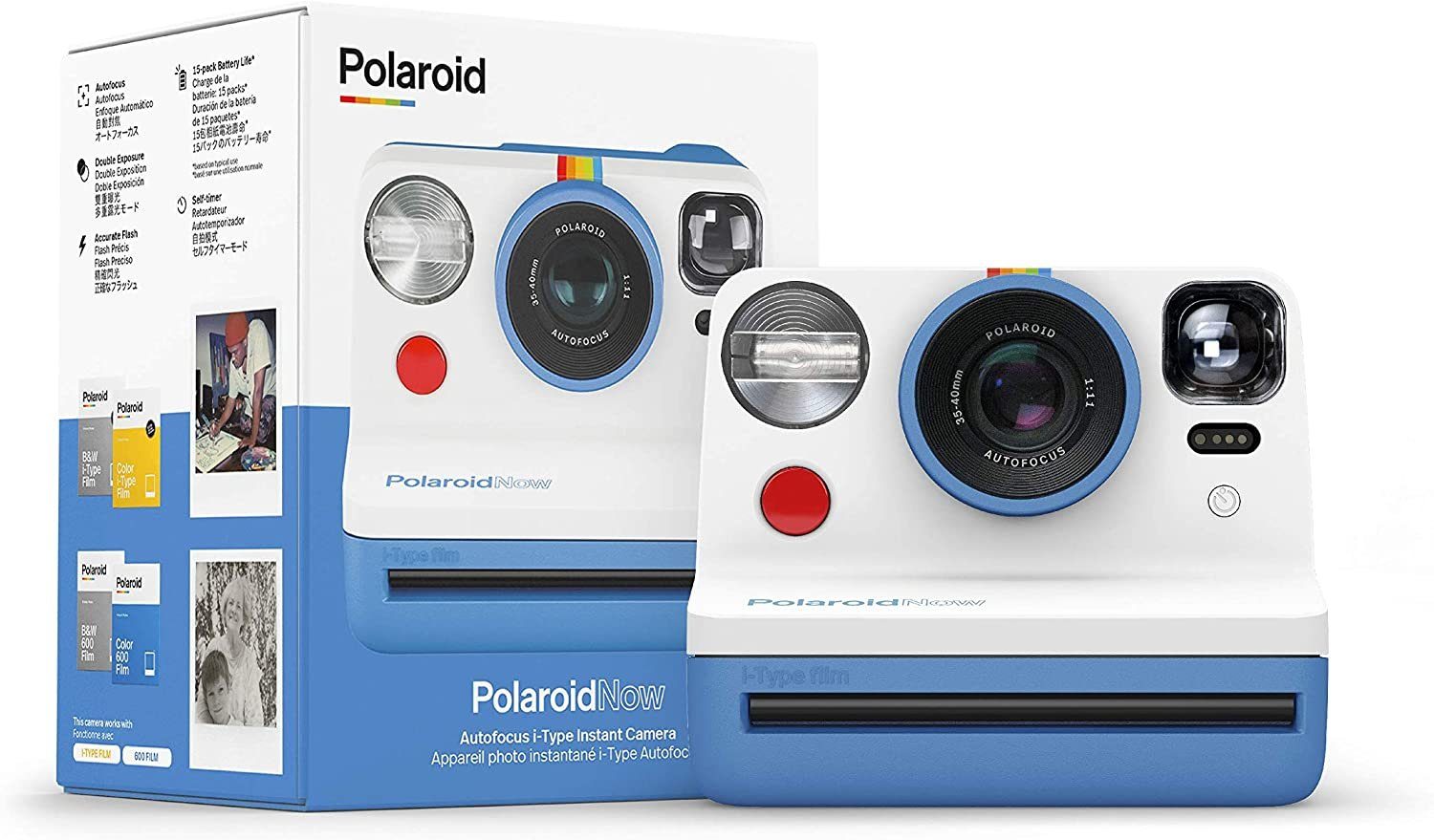 Sofortbildkamera Blau - Sofortbildkamera NOW Polaroid