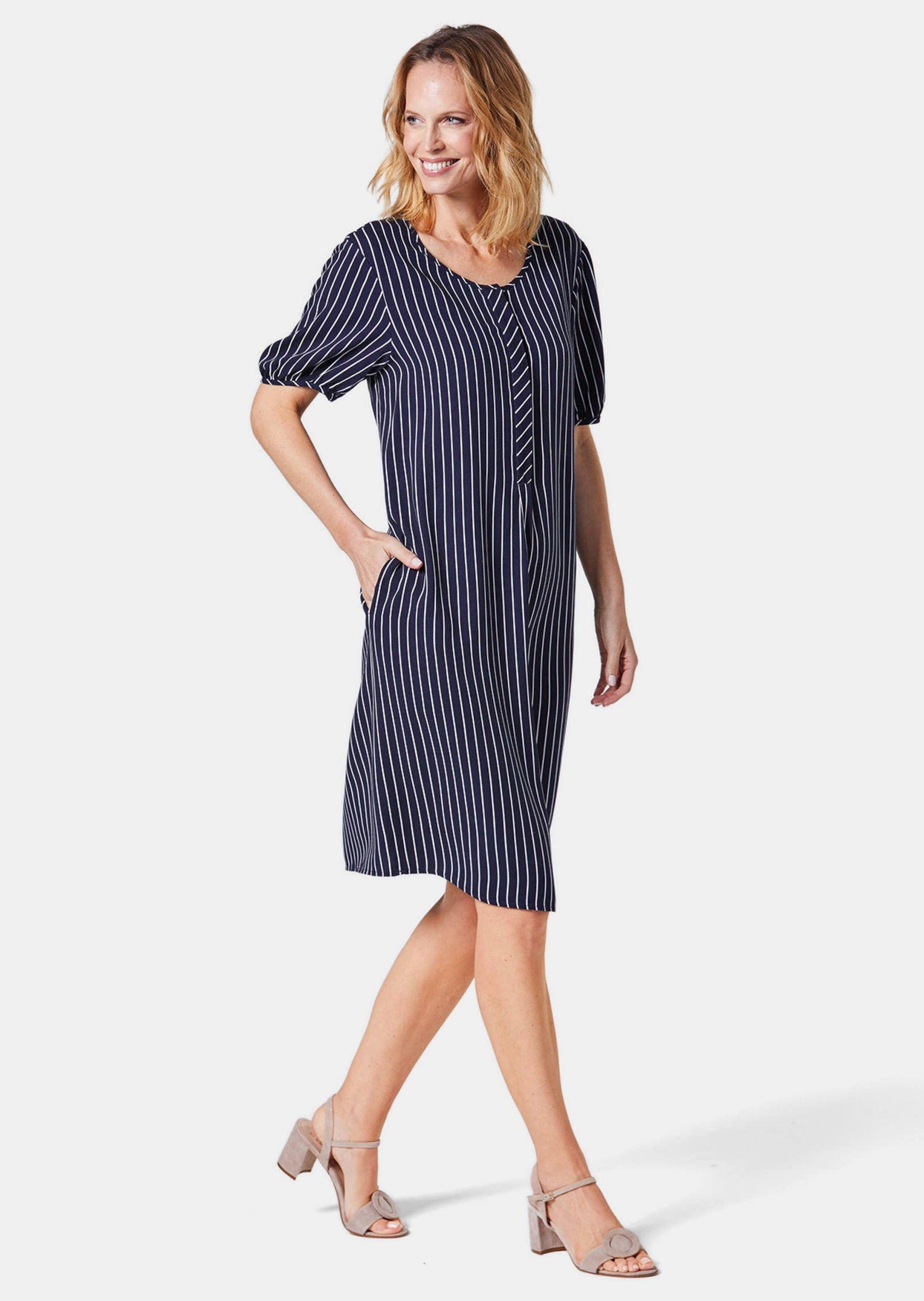 GOLDNER Sommerkleid Kleid in weich fallender Qualität