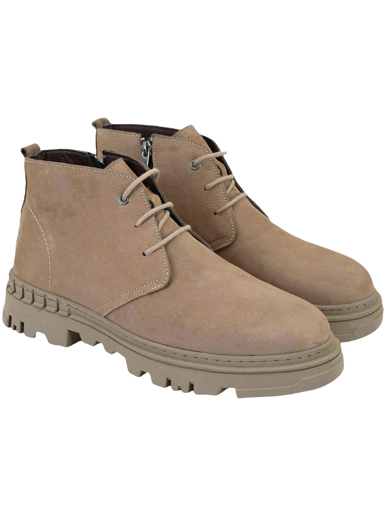Herren-Lederstiefel zum Hineinschlüpfen – wetterfest, 4 cm Absatz, at Stiefelette