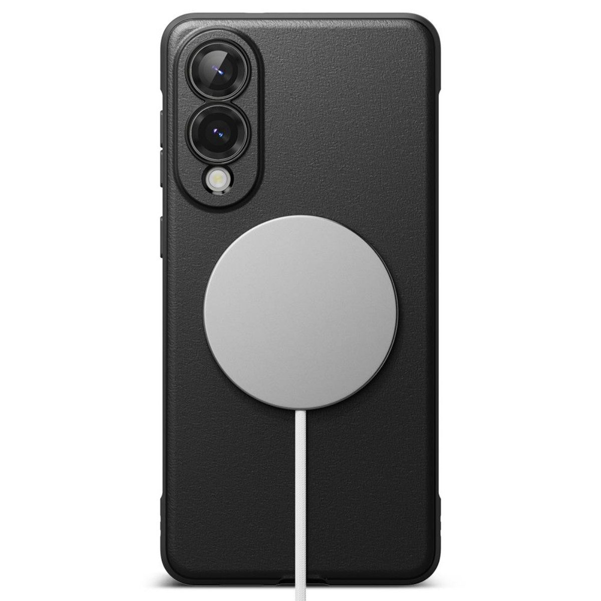 Ringke Handyhülle Onyx Schwarz mit Magnetfunktion Kompatibel mit Samsung Galaxy S25 Edge 6,7, Integrierte Magnetfunktion mit griffiger, matter Oberfläche