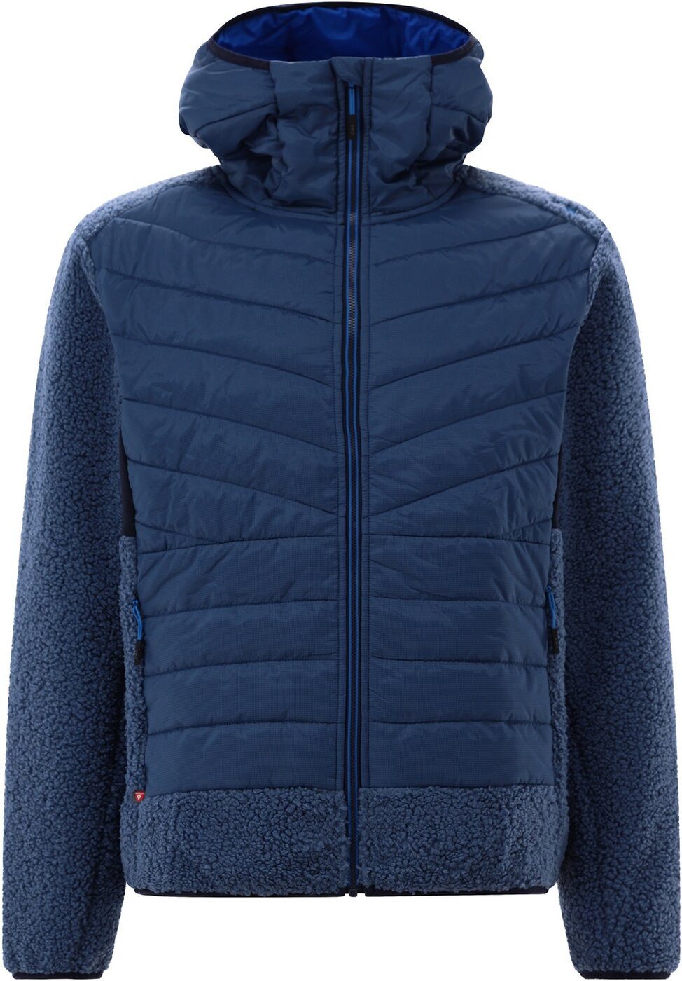 CMP Langarmshirt MAN JACKET HYBRID FIX HOOD BLUESTONE