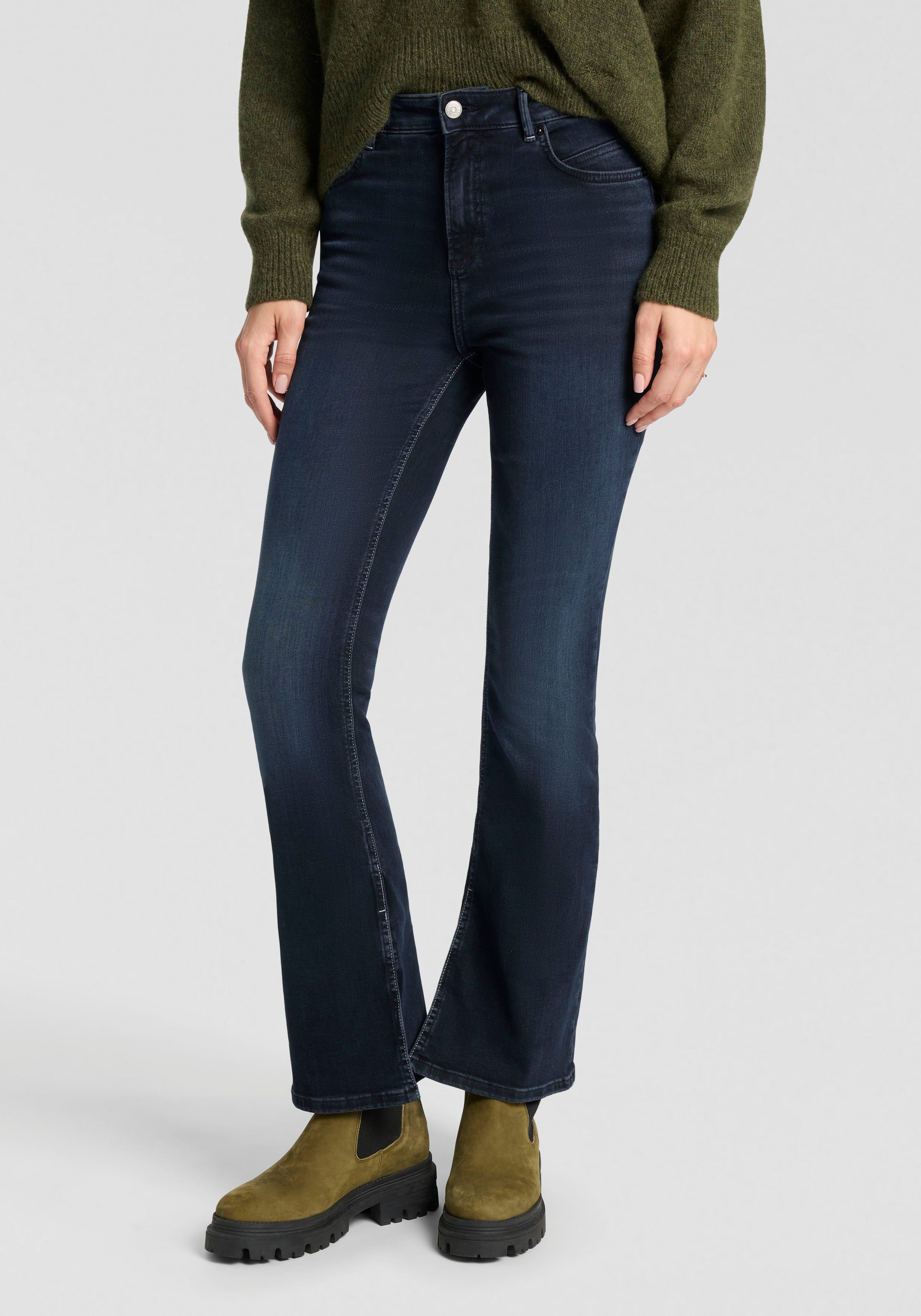BOSS ORANGE Bootcut-Jeans Rosa High Rise günstig online kaufen