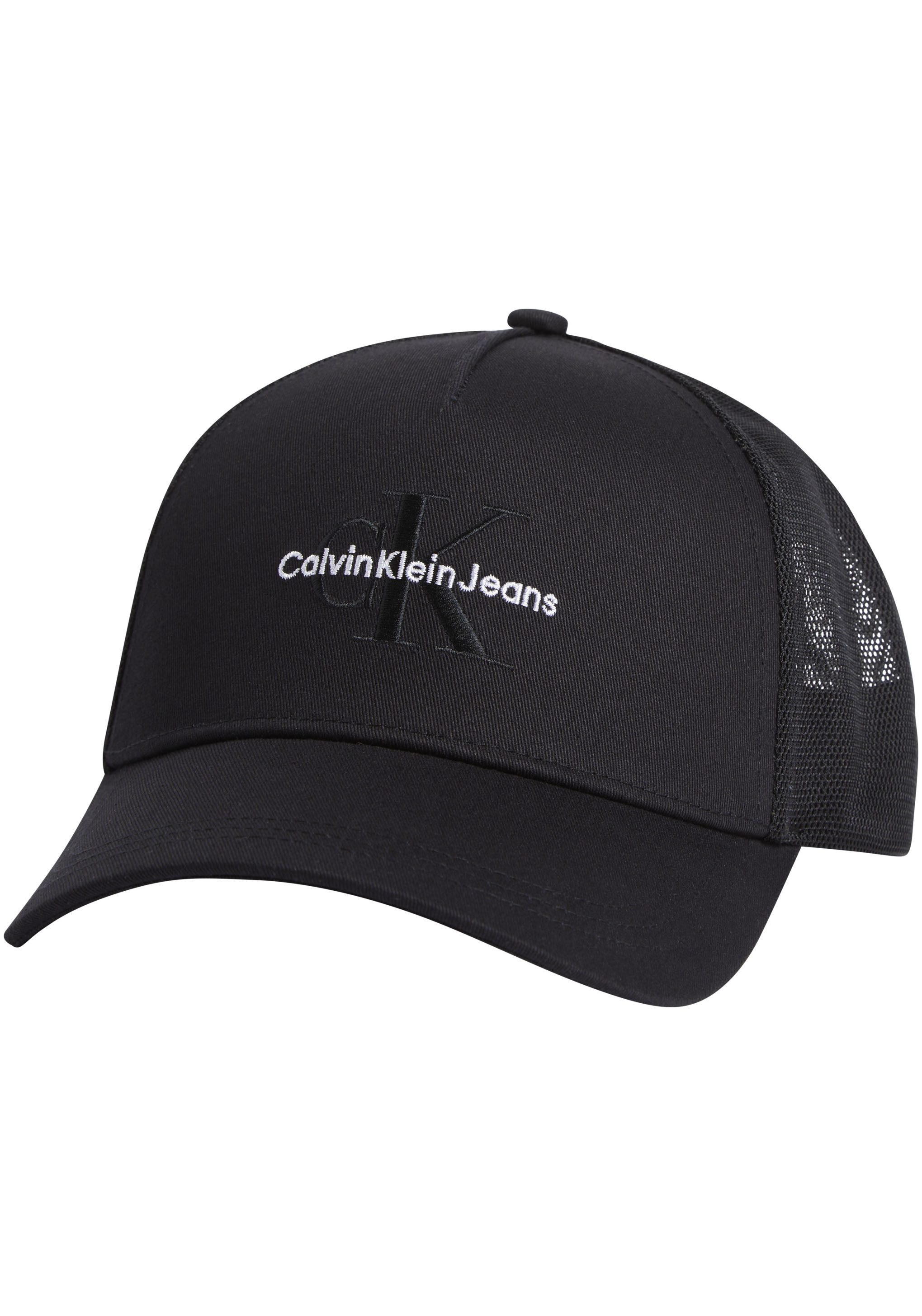 Calvin Klein Jeans Trucker Cap MONO LOGO EMBRO TRUCKER HAT mit Netz-Einsatz günstig online kaufen