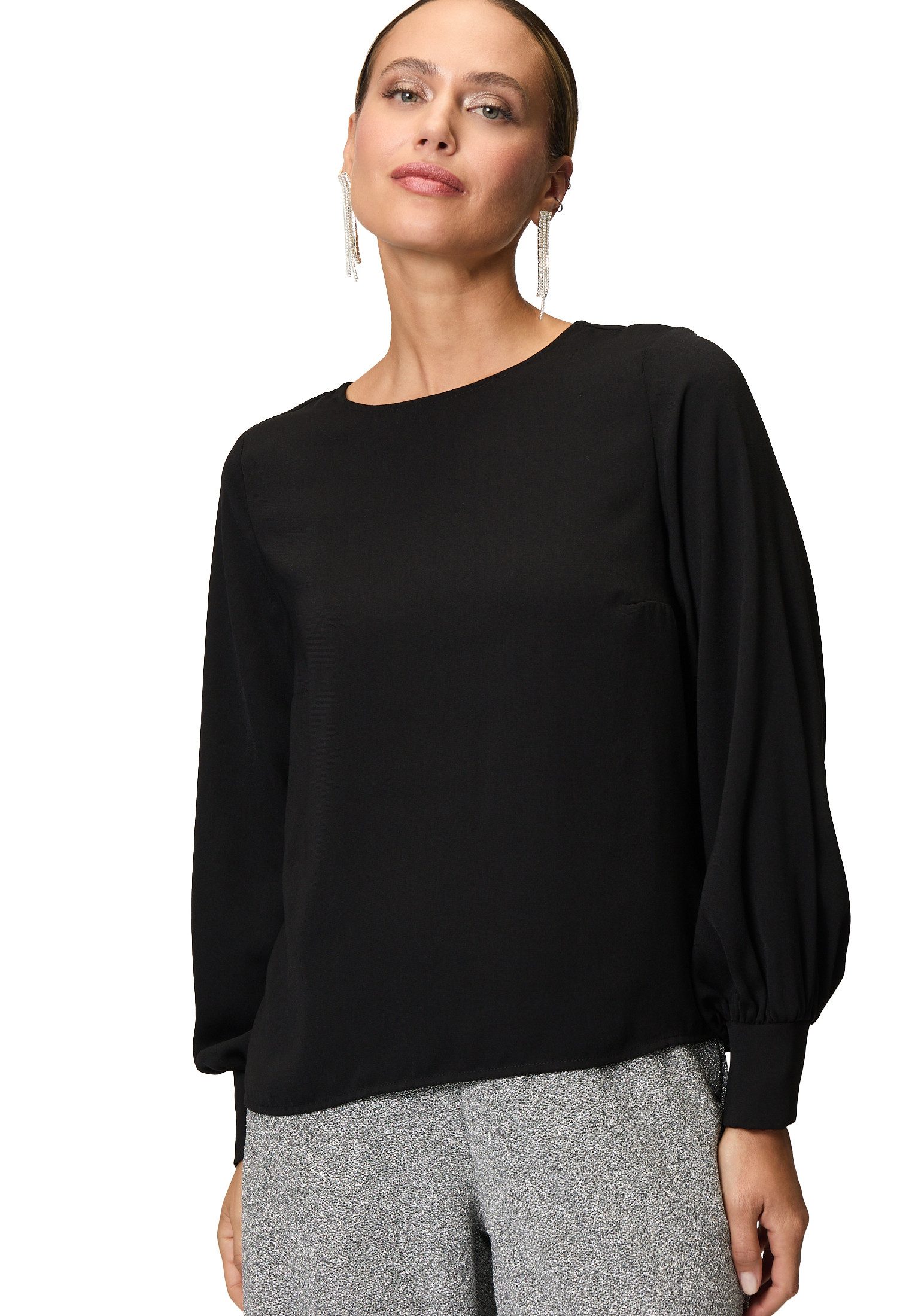 Klassische Bluse zero Bluse mit Rückenausschnitt