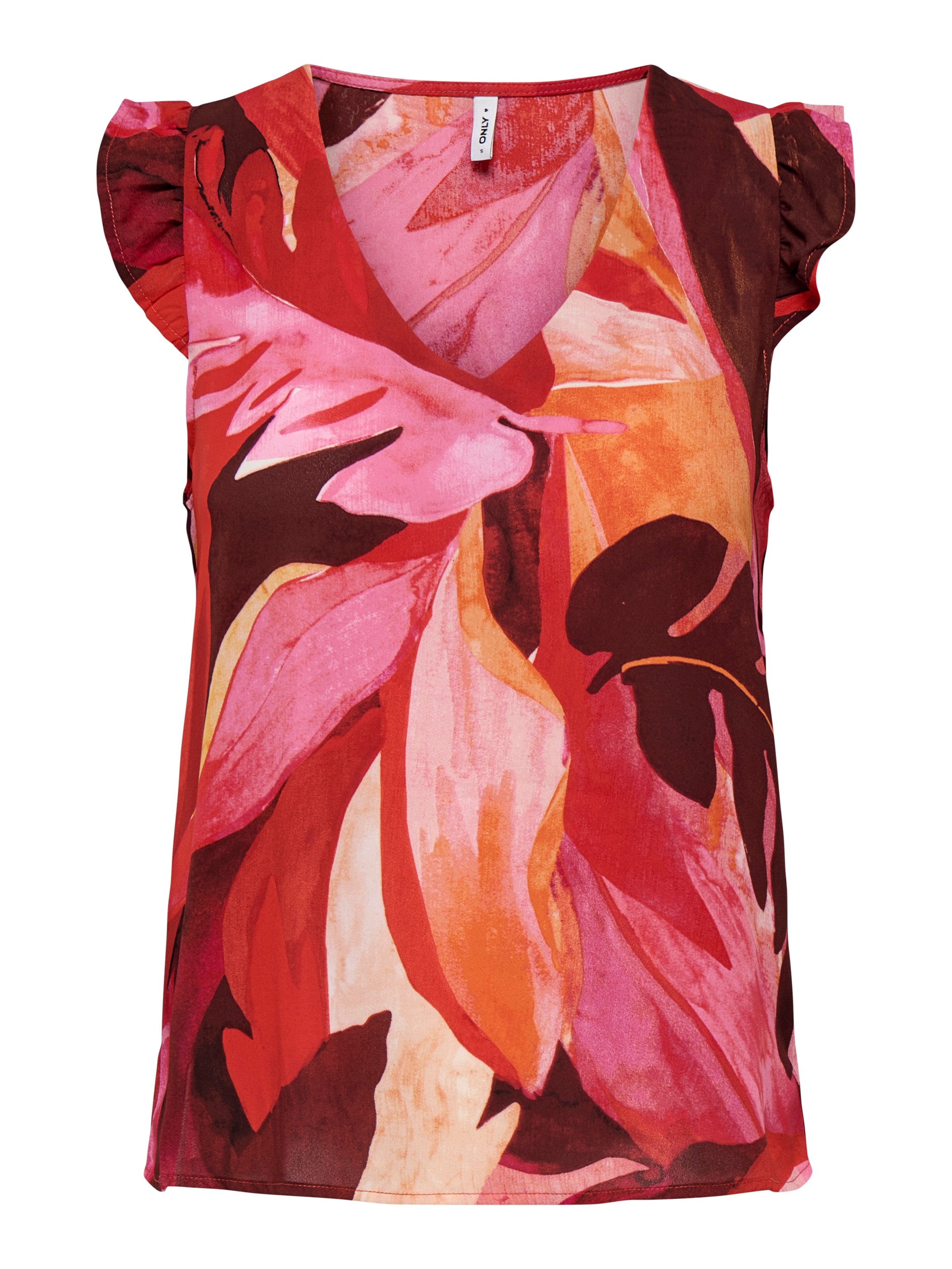 ONLY Blusenshirt ONLALMA LIFE VIS S/S ELINA TOP AOP günstig online kaufen