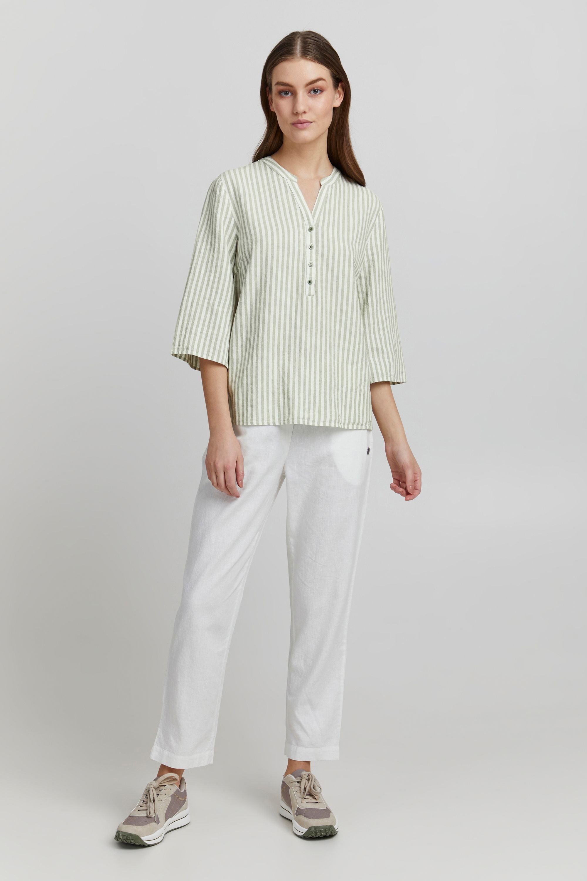 OXMO Shirtbluse OXAnea Bluse aus Leinenmix günstig online kaufen