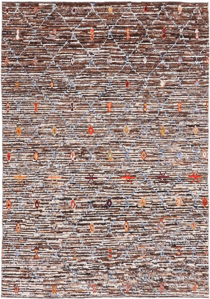 Orientteppich Berber Maroccan Atlas 196x284 Handgeknüpfter Moderner Orientteppich, Nain Trading, rechteckig, Höhe: 20 mm