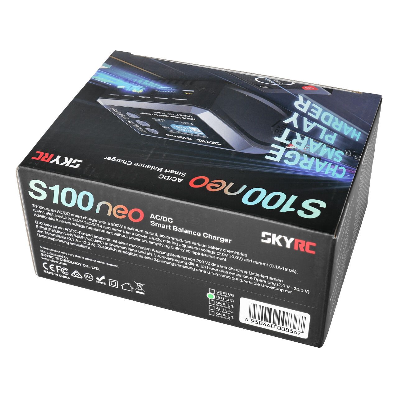 SkyRC SkyRC Ladegerät S100 Neo LiPo 1-6s 10A 100W AC RC-Ladegerät – Bild 4 von 5