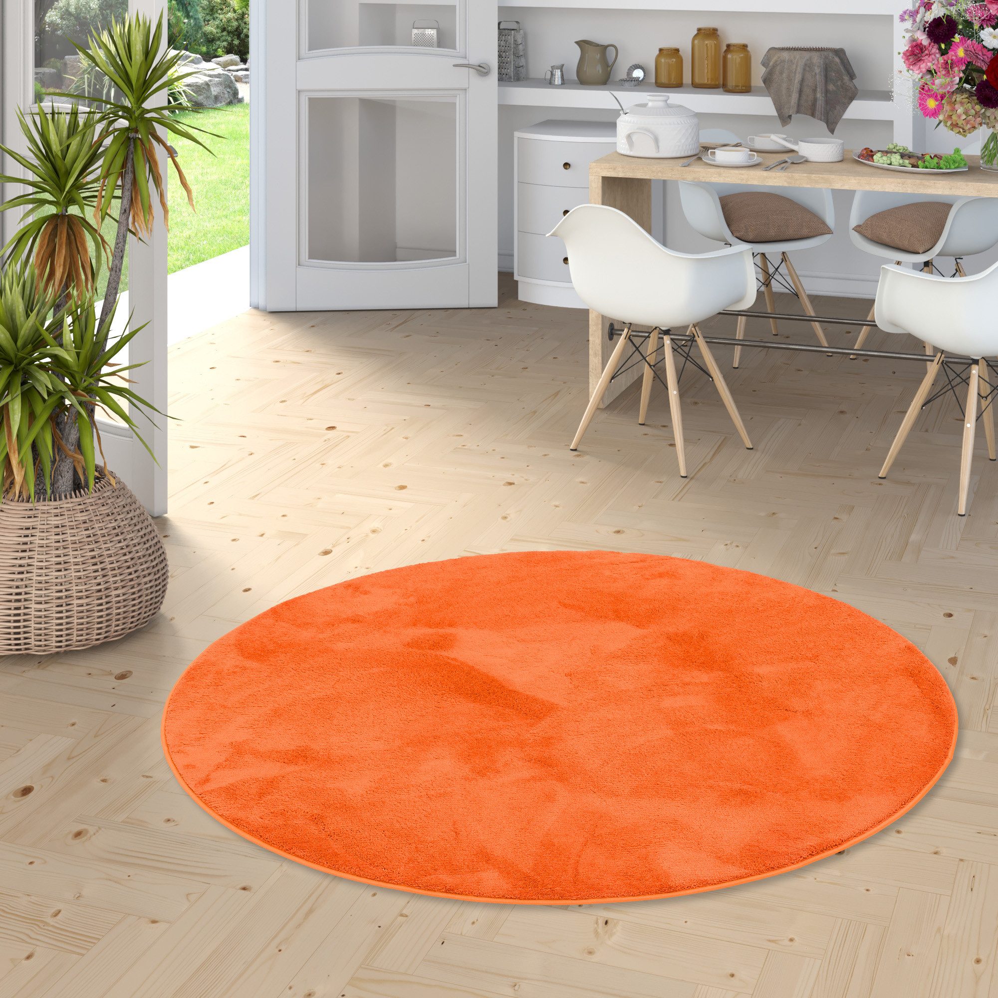 Snapstyle Hochflor-Teppich, Rund, Höhe: 20 mm günstig online kaufen