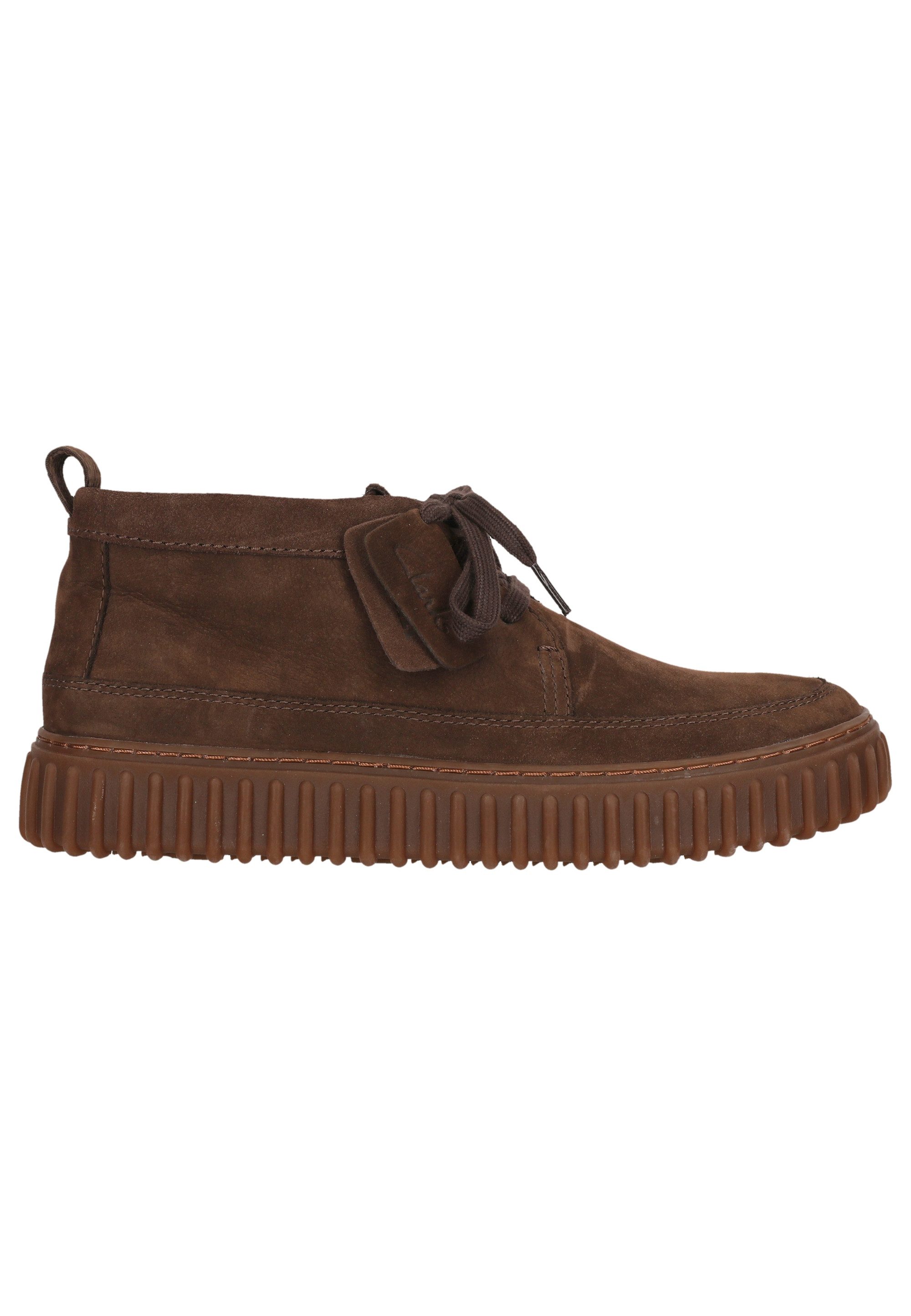 Clarks Torhill Lace High Stiefelette mit gerippter Laufsohle