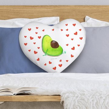 Mr. & Mrs. Panda Dekokissen Avocado Schwangerschaft - Weiß - Geschenk, große Liebe, Kissen, Vegan, Individuell bedruckt