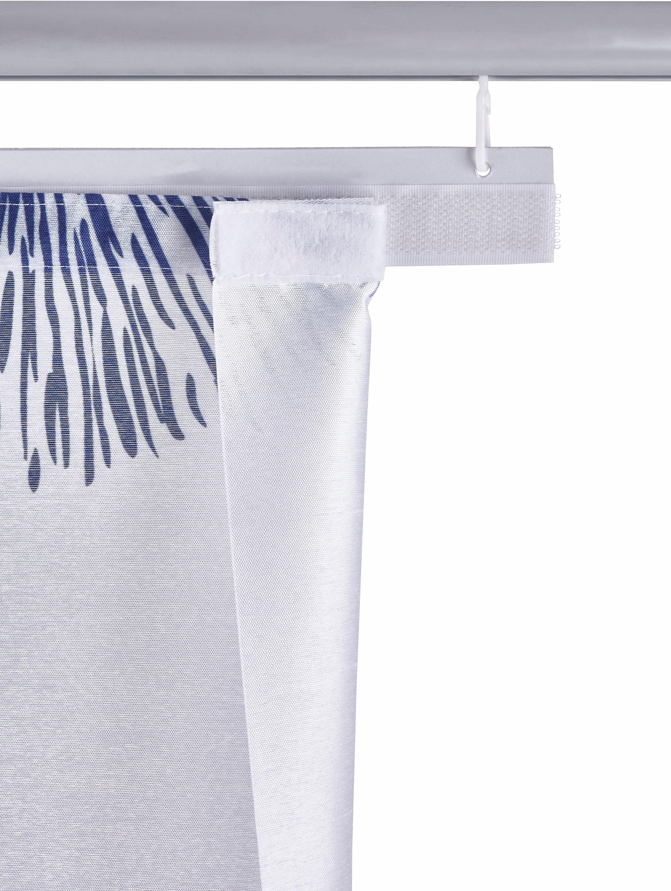 HOME WOHNIDEEN Schiebegardine RAWLINS (1 St), Klettband, blickdicht, HxB: 245x60, inkl. Befestigungszubehör