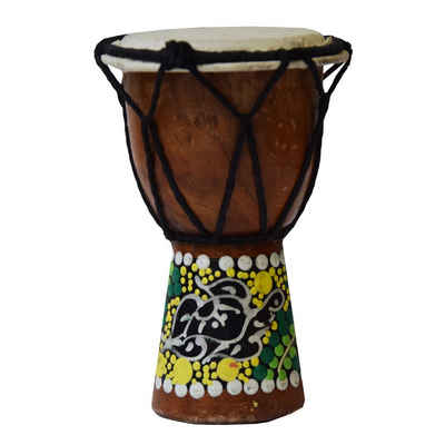 SIMANDRA Spielzeug-Musikinstrument »Djembe bemalt Trommel Bongo«, Dot Painting Handarbeit
