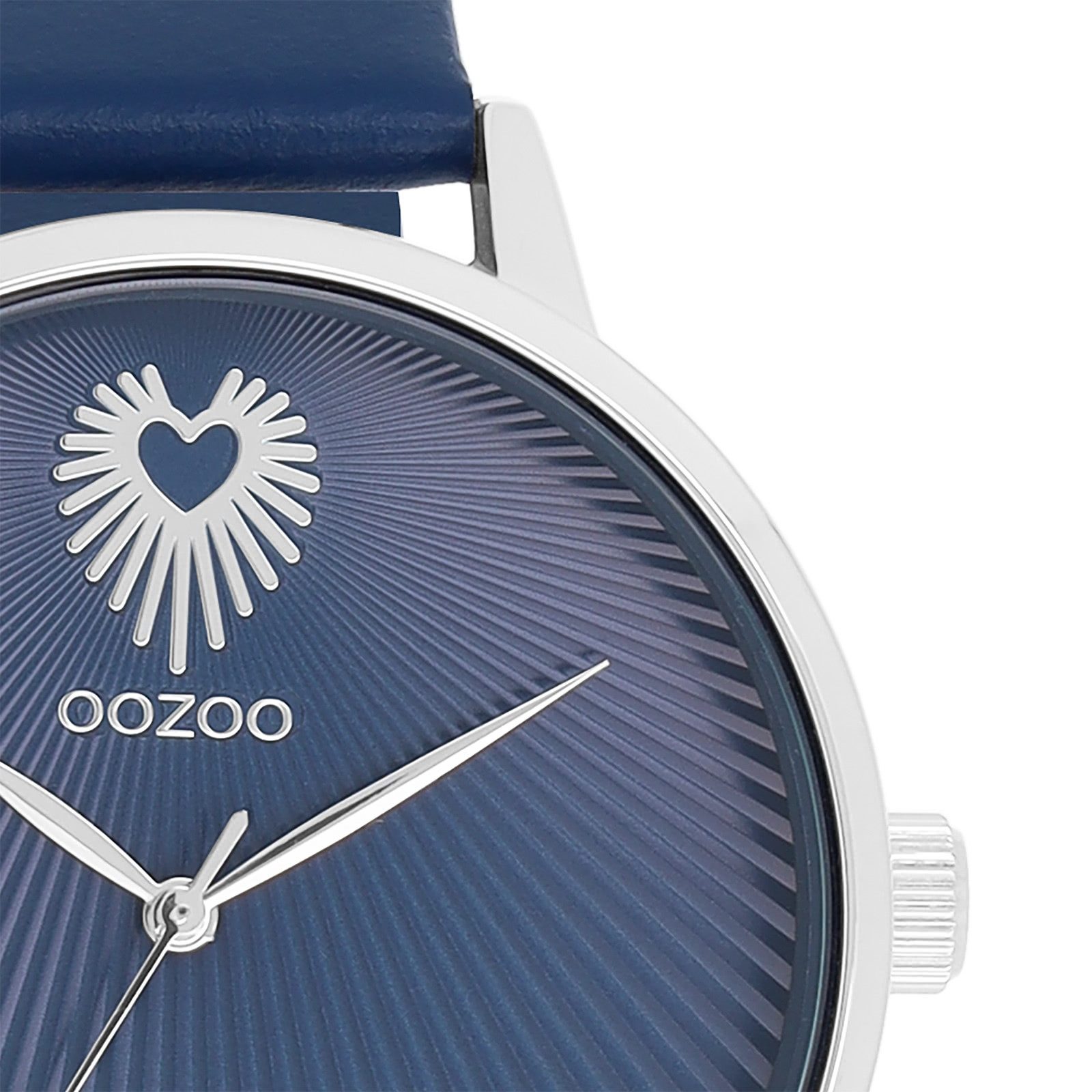 OOZOO Quarzuhr Oozoo Damen Armbanduhr Timepieces Analog, (Analoguhr), Damenuhr rund, groß (ca. 42mm) Lederarmband, Fashion-Style