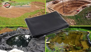 Aquagart Bodenschutzvlies Teichfolie PVC 9m x 2m 1,0mm schwarz Folie für den Gartenteich