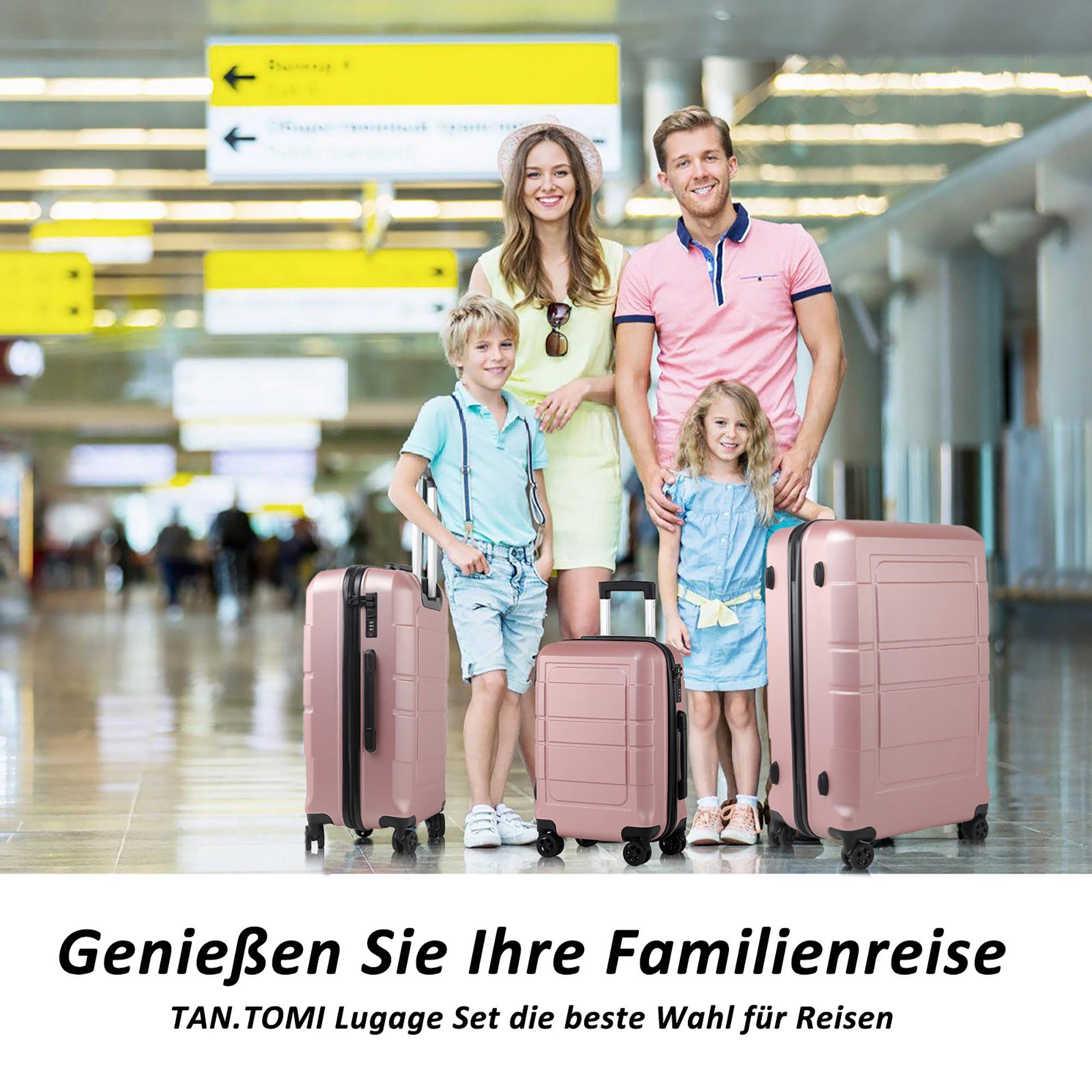 TAN.TOMI Handgepäckkoffer Trolley Hartschalenkoffer Hard Shell Hartschalenk günstig online kaufen