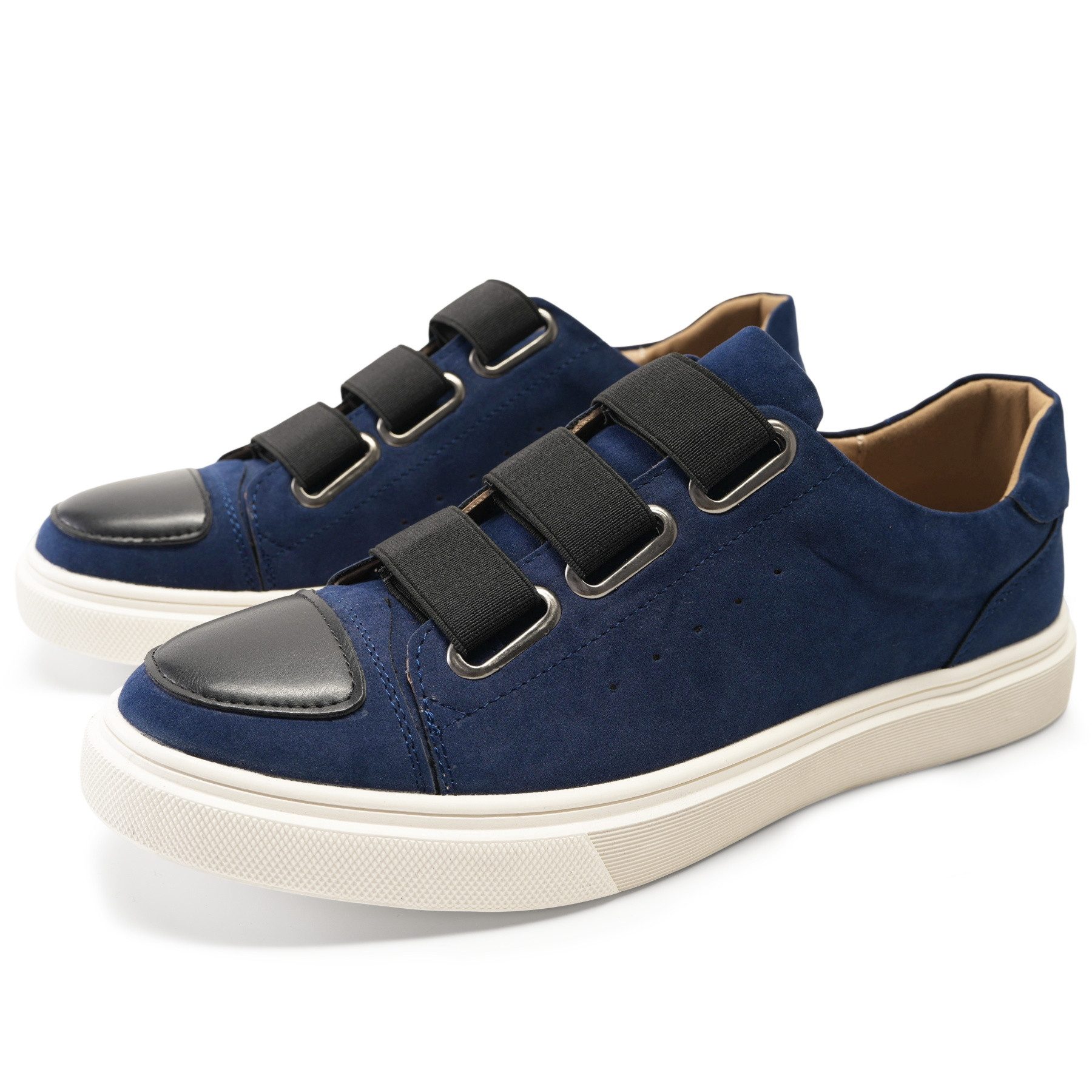 Allthemen Loafer mit Gummiband Freizeitschuh Herren Slip-on Halbschuh