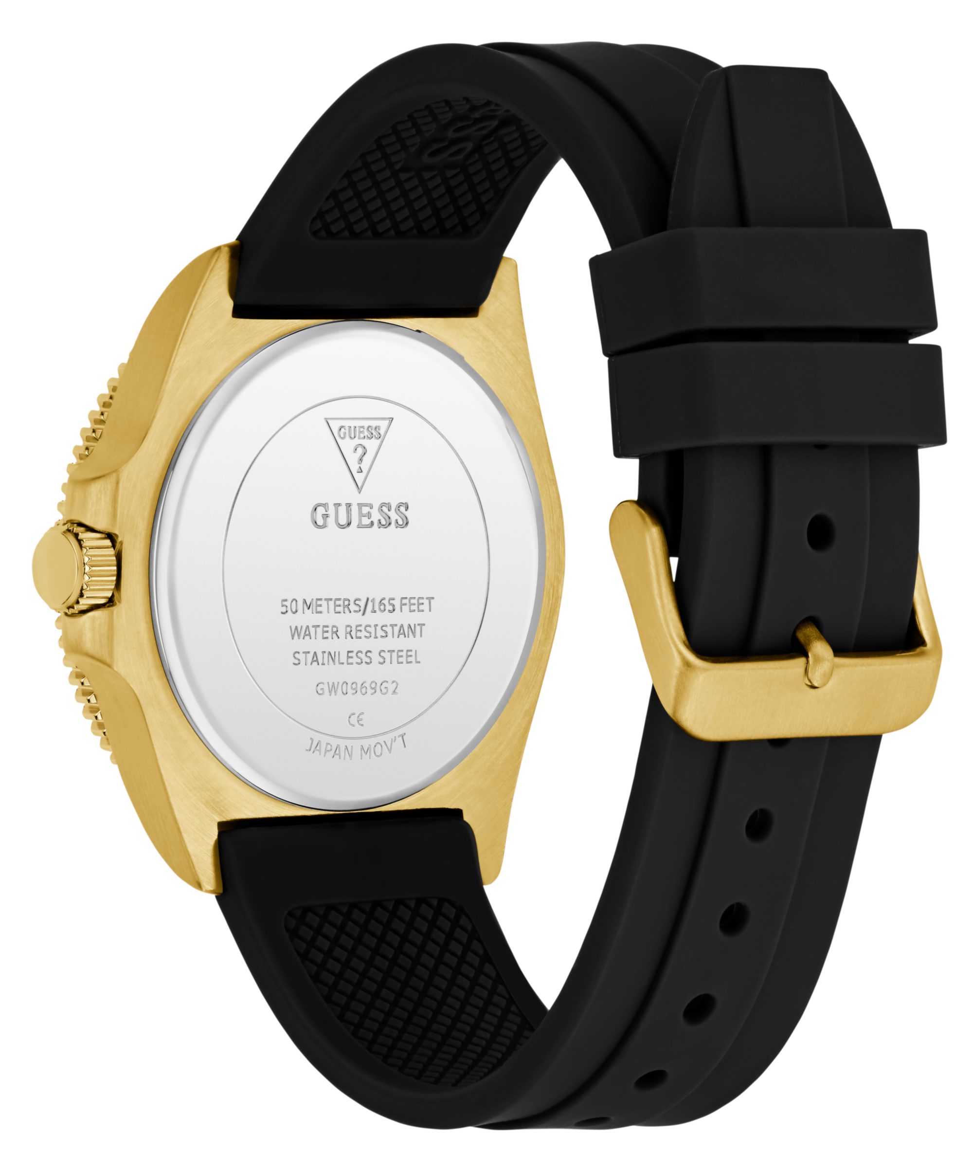 Guess Quarzuhr CLIFF GW0969G2, Armbanduhr, Herrenuhr, Silikonarmband