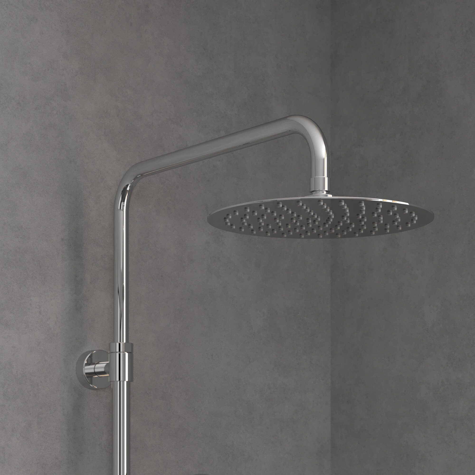 Showers, 3 Chrom Strahlart(en), Verve Höhe Boch Umsteller & Villeroy Duschsystem cm, - 109.3 Mit