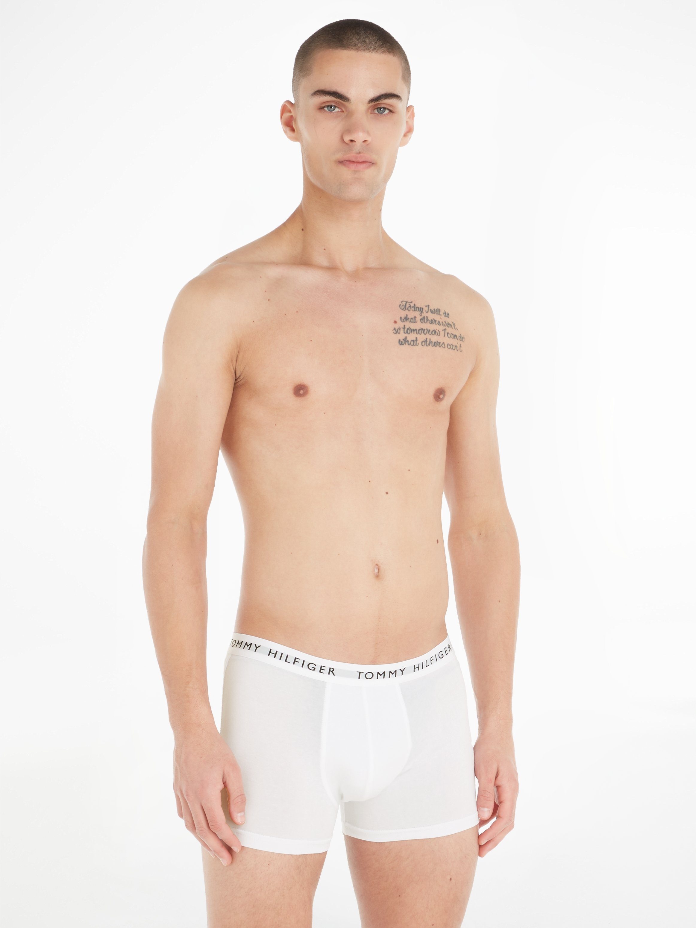 Tommy Hilfiger Underwear Boxer (Packung, Webbund mit weiß-blau-rot 3er-Pack) Logo 3-St