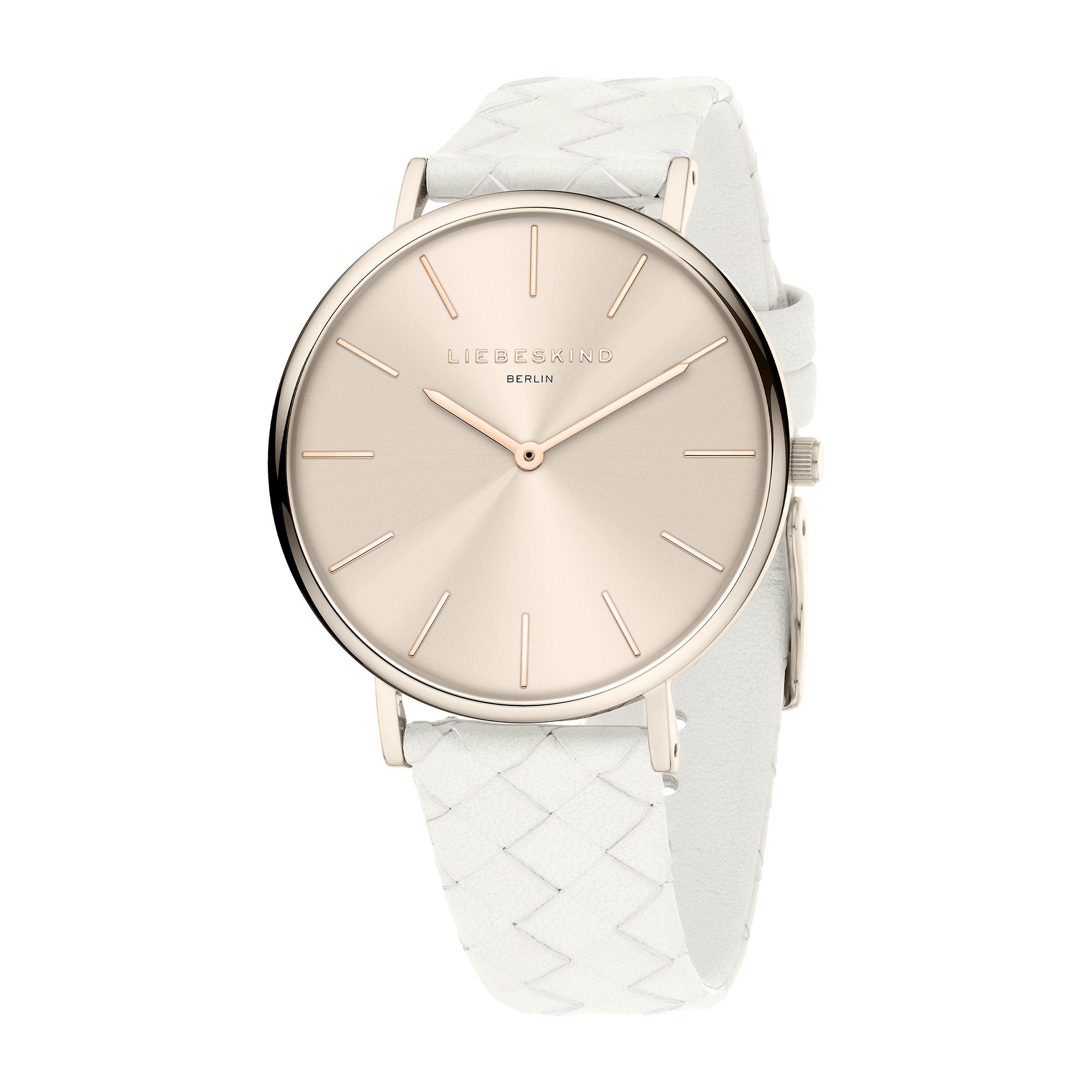 Liebeskind Berlin Quarzuhr Glamour Rosé Echtleder günstig online kaufen