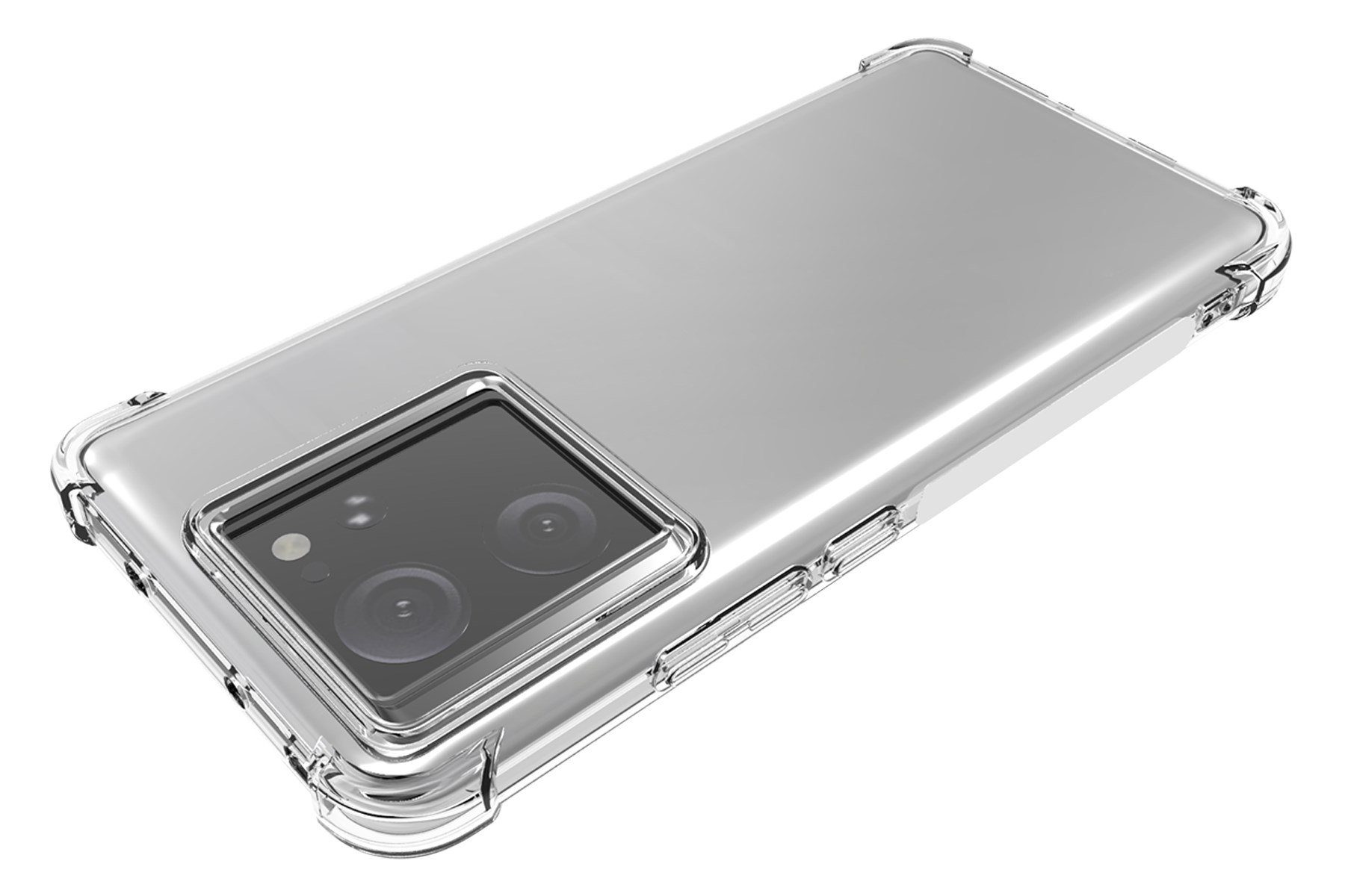 mtb more energy Smartphone-Hülle Clear Armor Case für Xiaomi 13T Pro (6.73), Transparente TPU Schutzhülle Case Backcover mit Anti-Shock Verstärkung – Bild 3 von 5