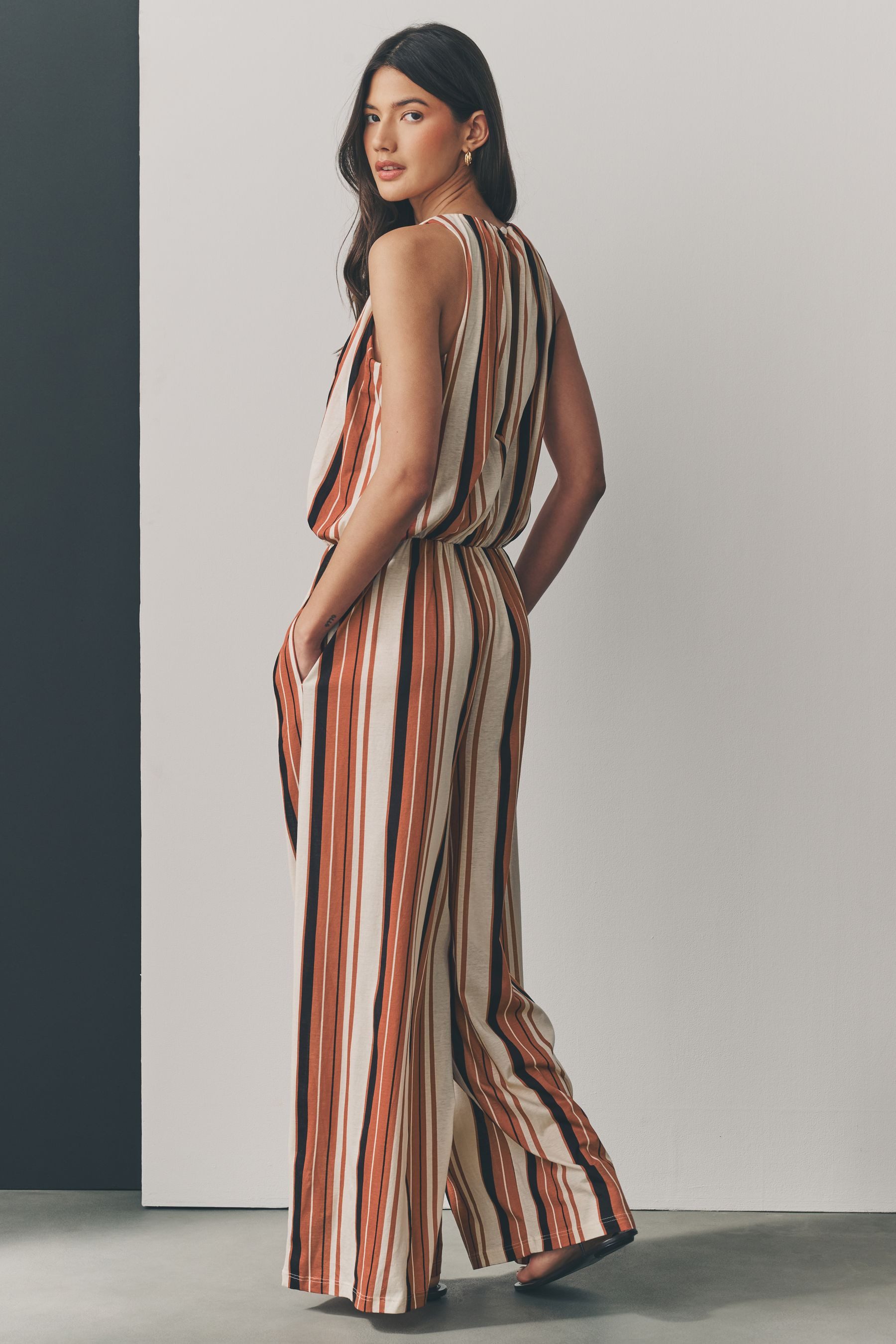 Next Jumpsuit Ärmelloser Overall weites Bein günstig online kaufen