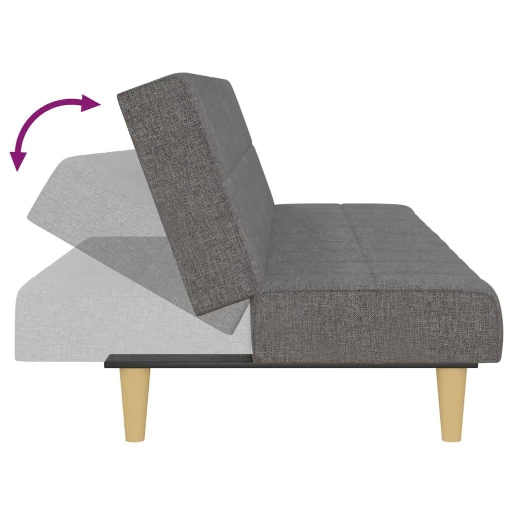 2-Sitzer Stoff vidaXL Hellgrau Schlafsofa Sofa