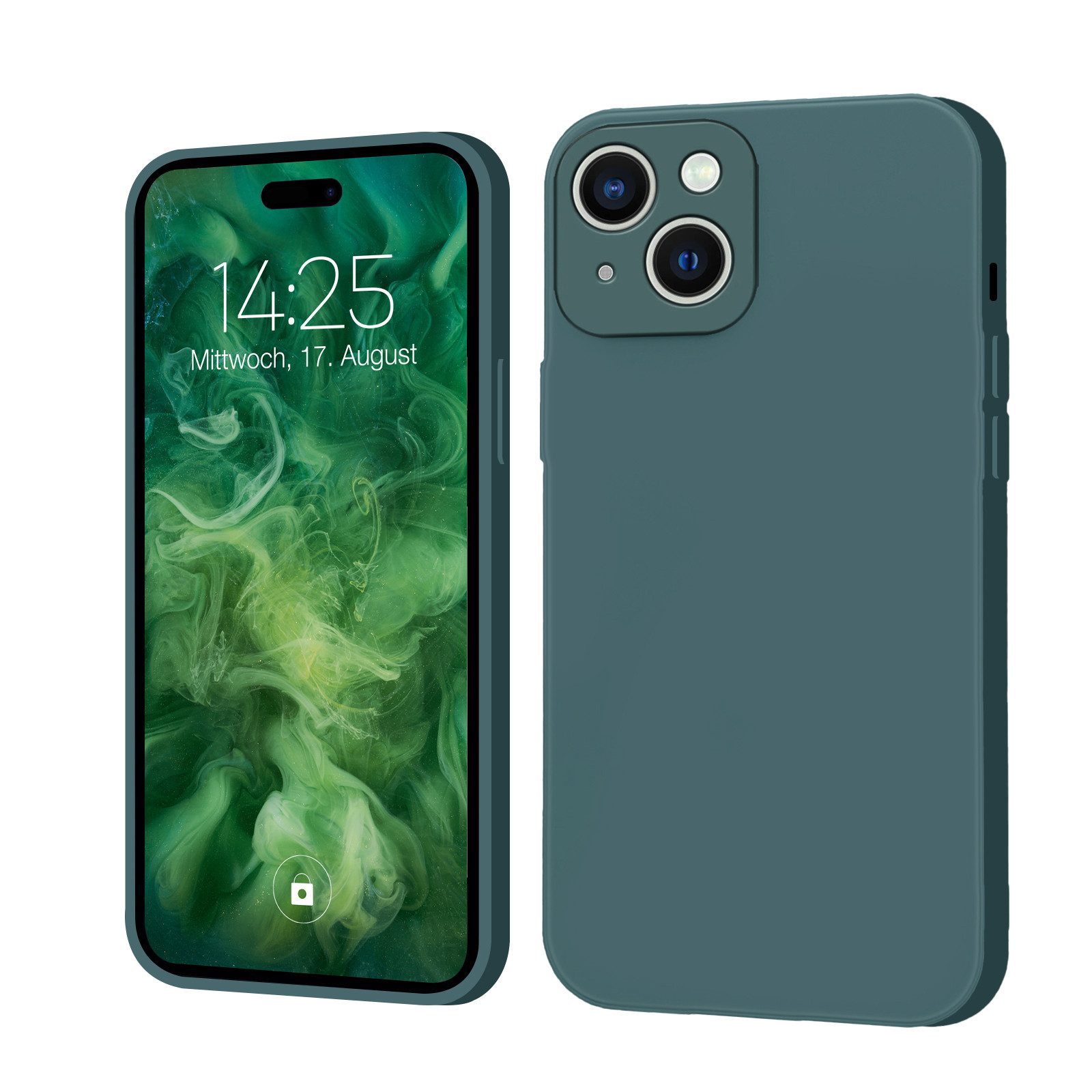 Tec-Expert Handyhülle SoftGrip Cover Hülle für Apple iPhone 15 6.1 Zoll, 6.1, Schutzhülle mit Soft Touch Oberfläche für Apple iPhone 15