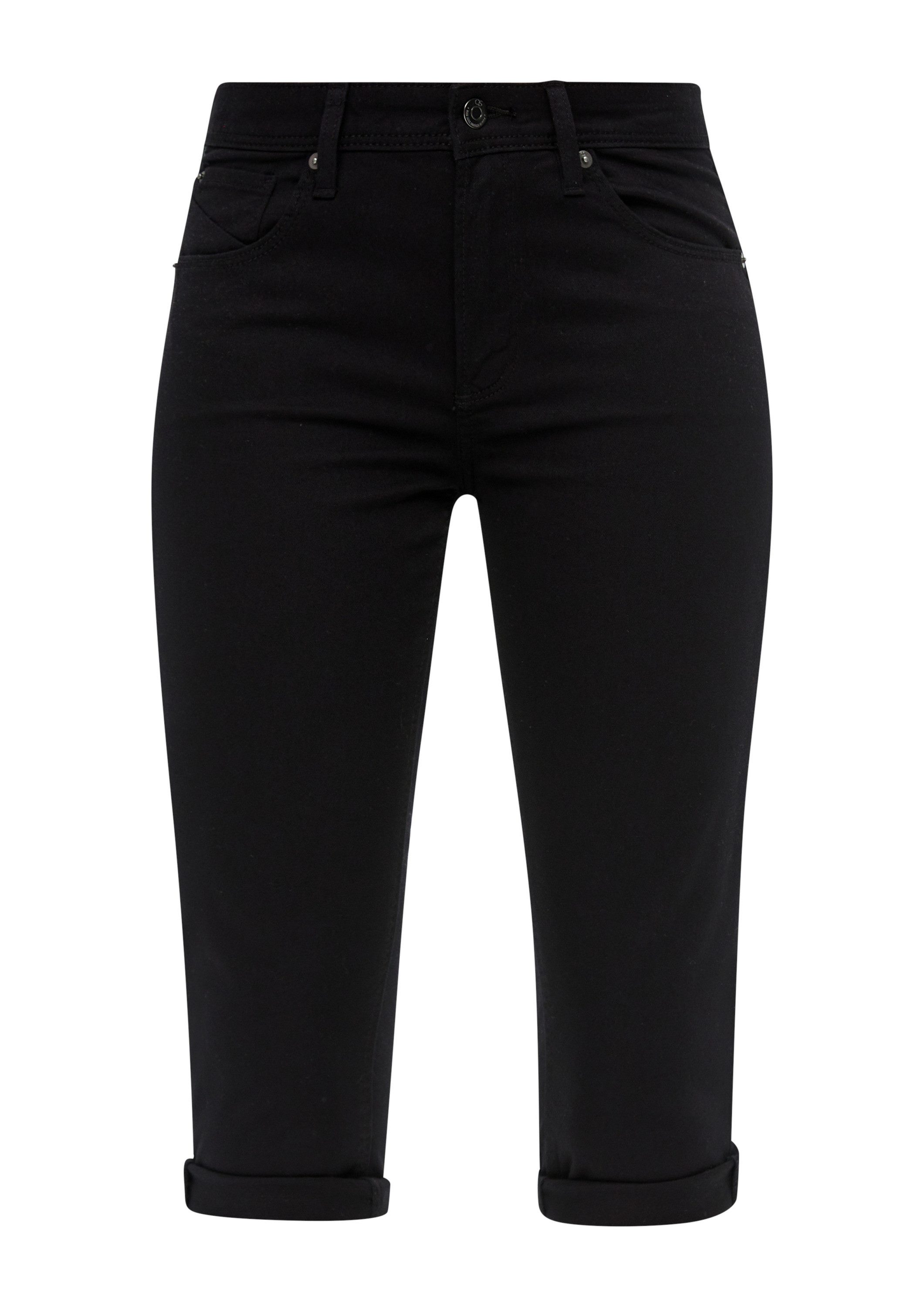 QS Jeansshorts Jeans-Hose CATIE Denim-Capri / Slim Fit / Mid Rise / Slim Le günstig online kaufen
