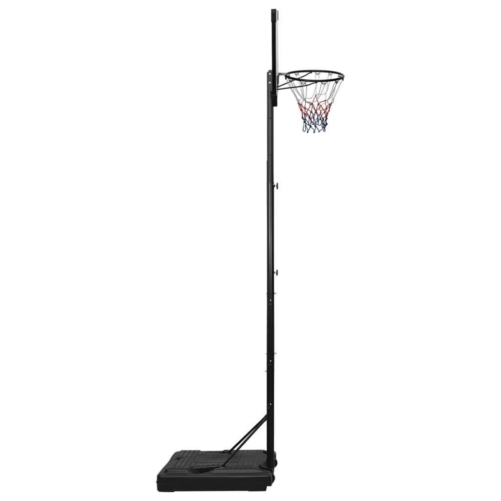vidaXL Basketballkorb Basketballständer Transparent 280-350 Polycarbonat cm