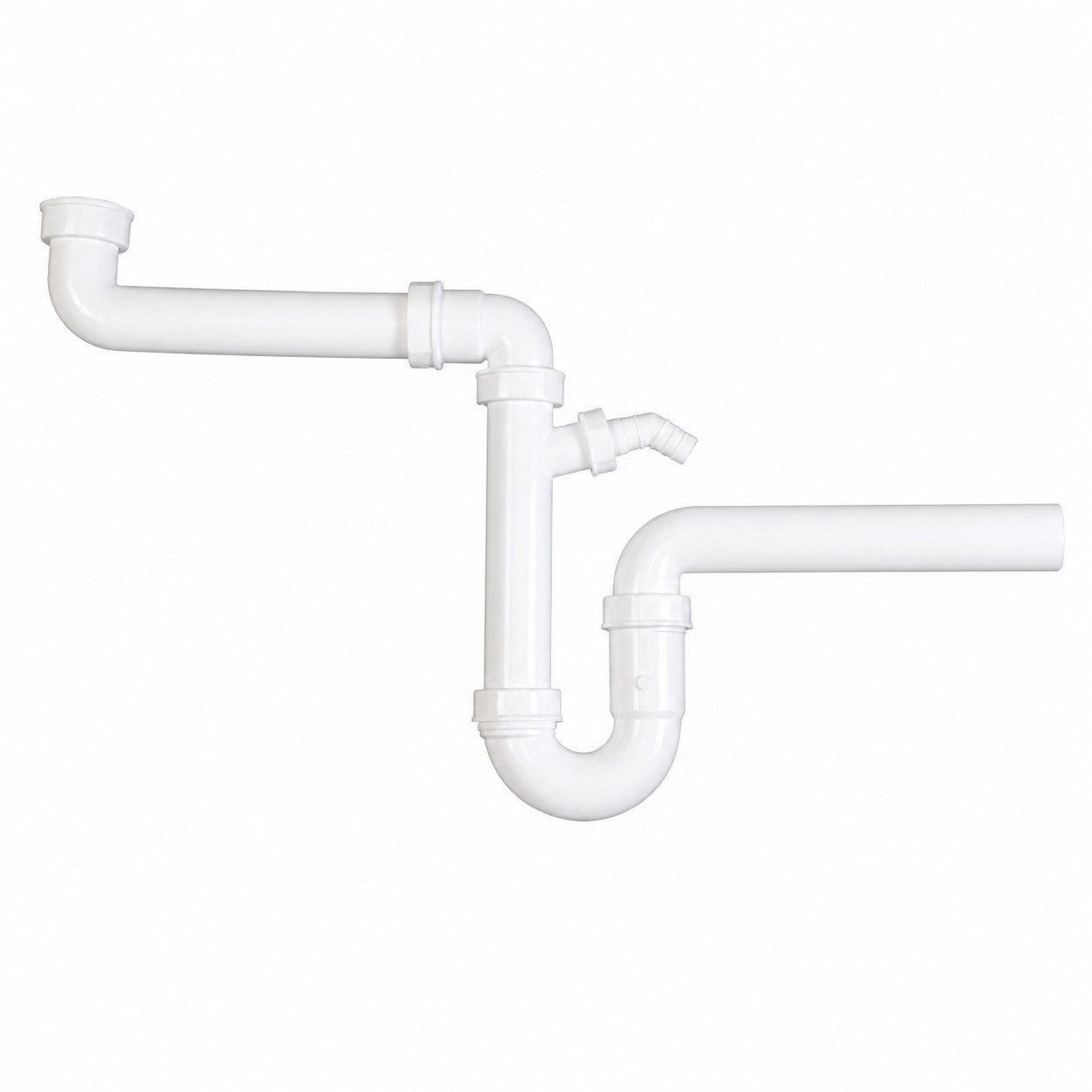 keenberk Siphon Raumsparer Geräteanschluss 1 1/2 Zoll mit 40 mm Anschluss Spüle Küche – Bild 2 von 5