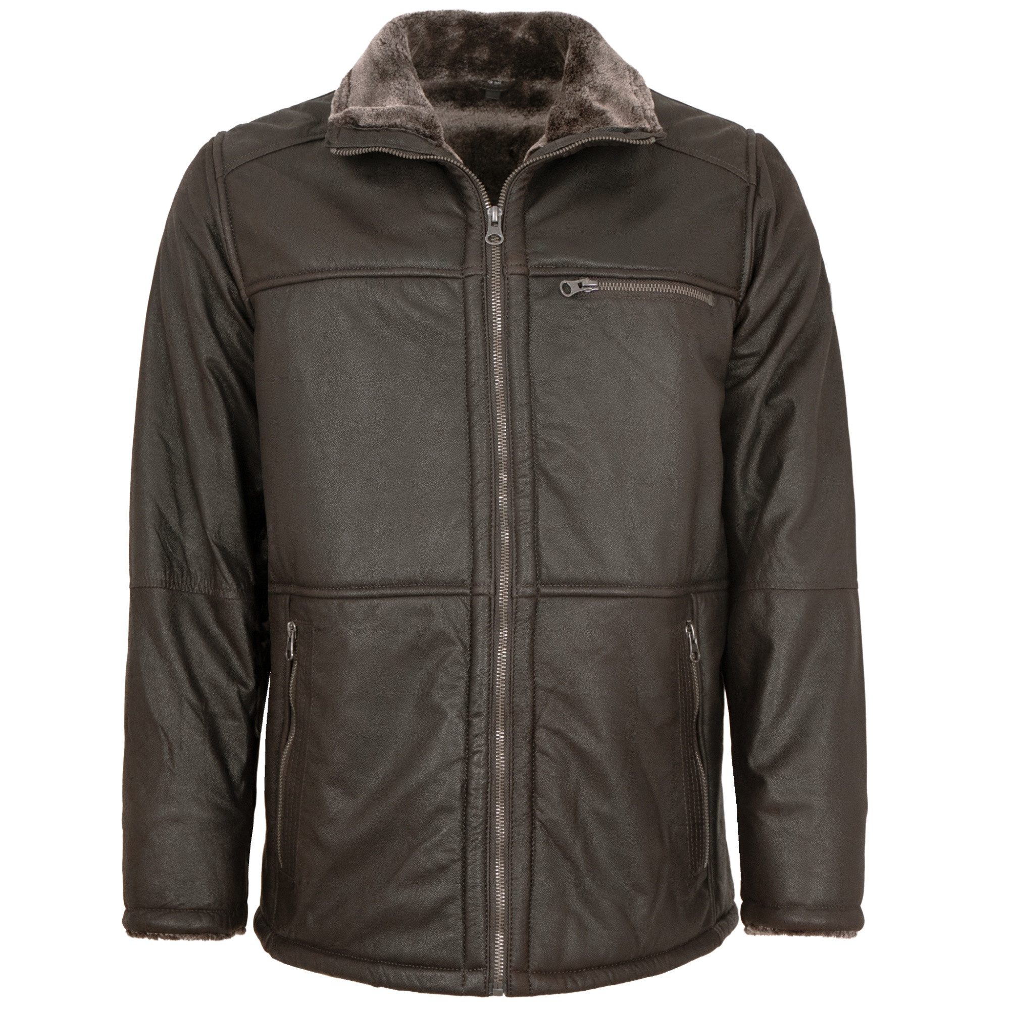 Redpoint Lederjacke Piedro Redpoint - Herren Lederjacke Lammleder Kunstfell günstig online kaufen