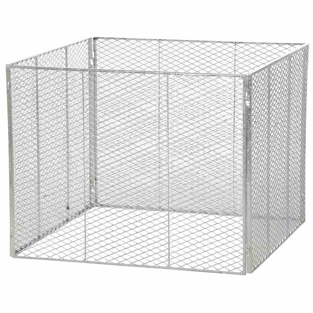 BRISTA Thermokomposter Komposter feuerverzinkt 100 x 100 x 80 cm aus Streckmetall, 4-teilig