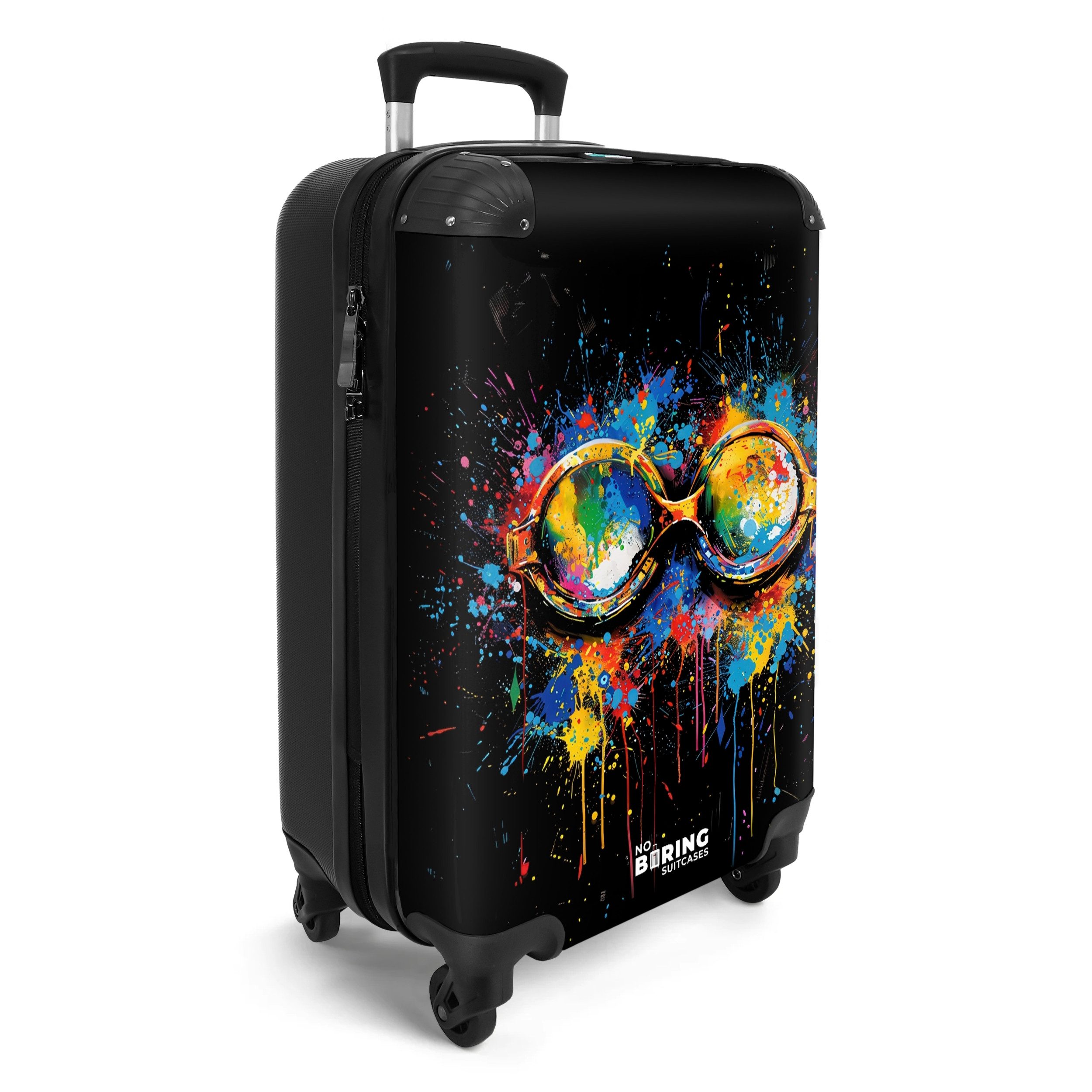 NoBoringSuitcases.com© Hartschalen-Trolley Schwimmbrille mit Graffiti 55x35 günstig online kaufen