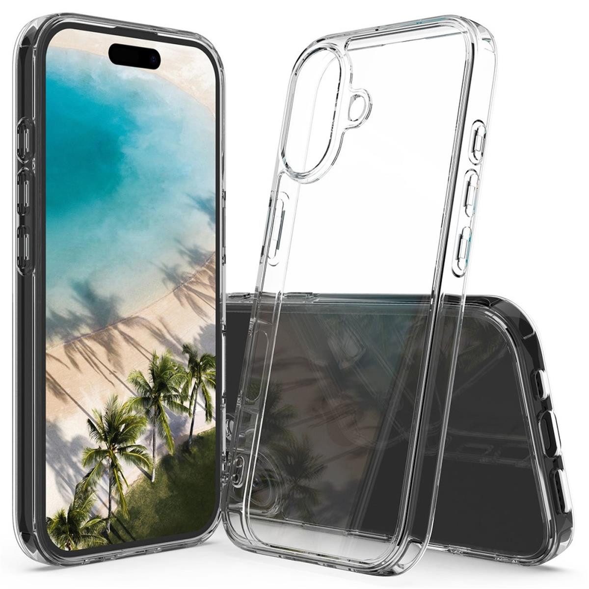 CoverKingz Handyhülle Hülle für Apple iPhone 16 Handyhülle Case Hybrid Silikon Bumper Cover