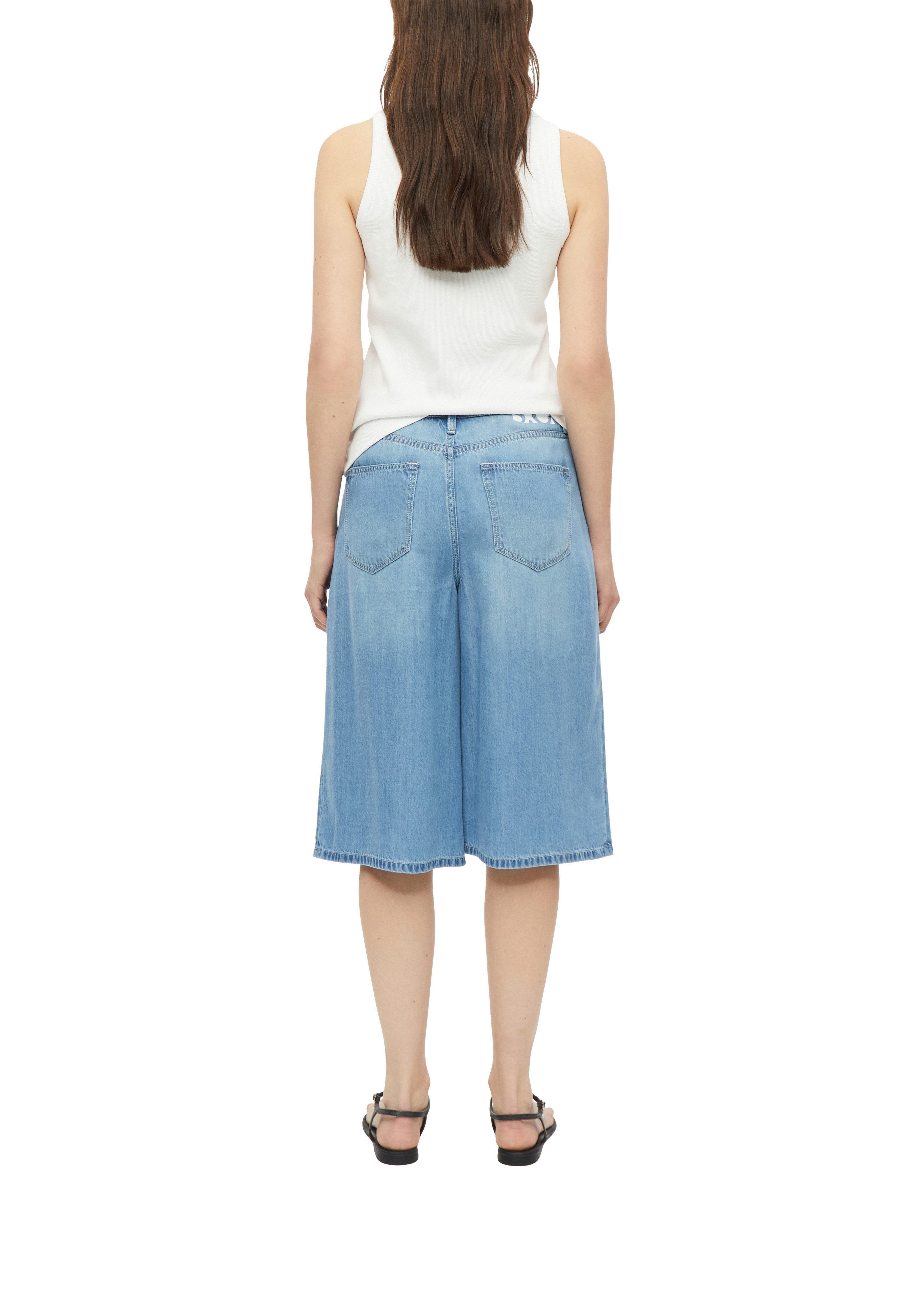 s.Oliver Bermudas Style Suri Jeans-Hosenrock - kniebedeckend