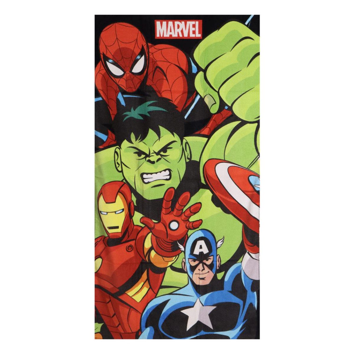 MARVEL Strandtuch Duschtuch Kinder 70 × 140 cm aus 100% Baumwolle 250 gsm