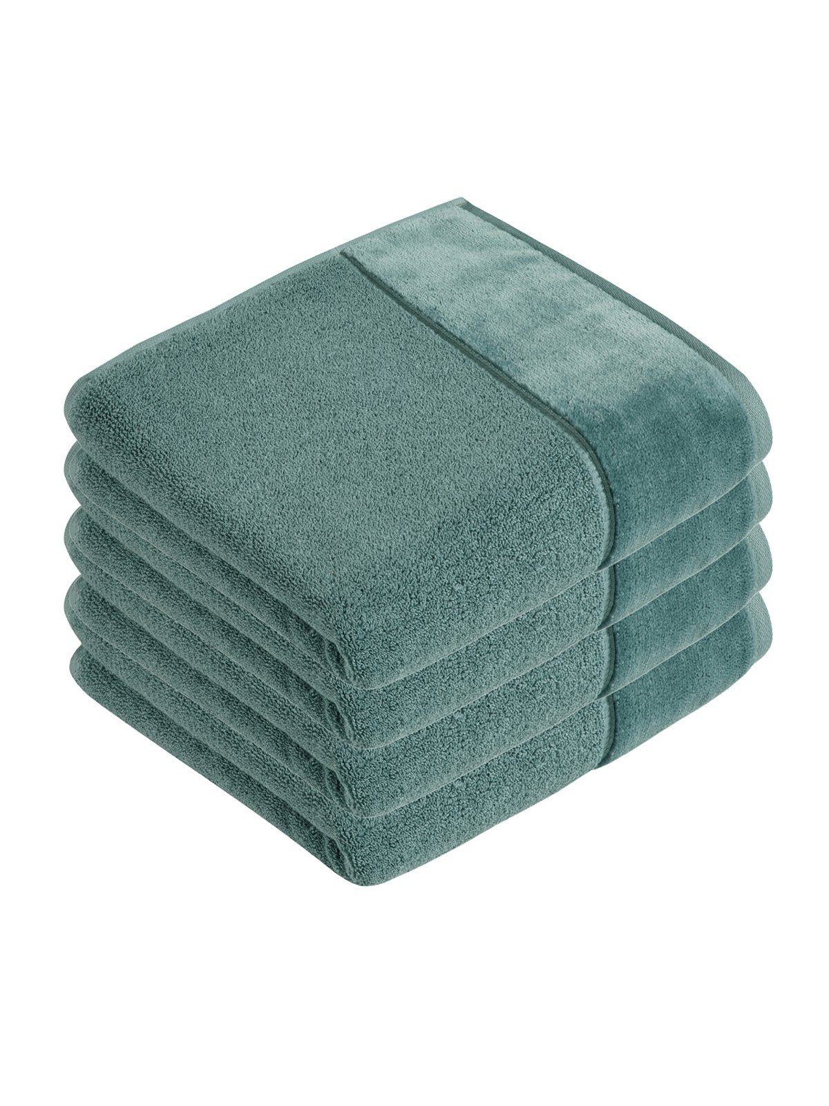 Vossen Handtücher 4er Pack Handtuch 50 x 100 cm Pure, Frottier (Spar-Set, 4-St), Vegan