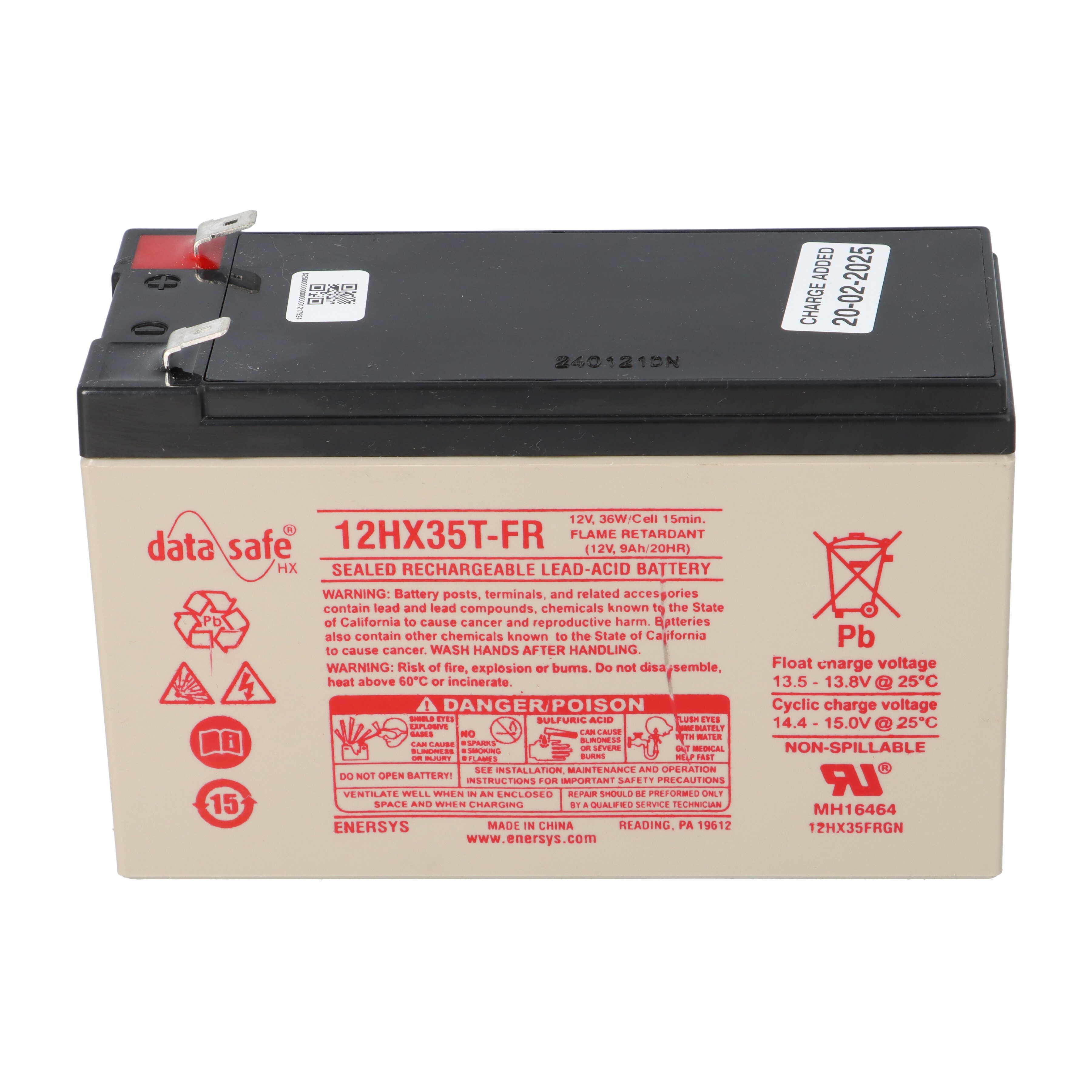 Hawker EnerSys Hawker Longlife Bleiakku DataSafe 12HX35FR 12V 7,9Ah AGM Bleiakkus