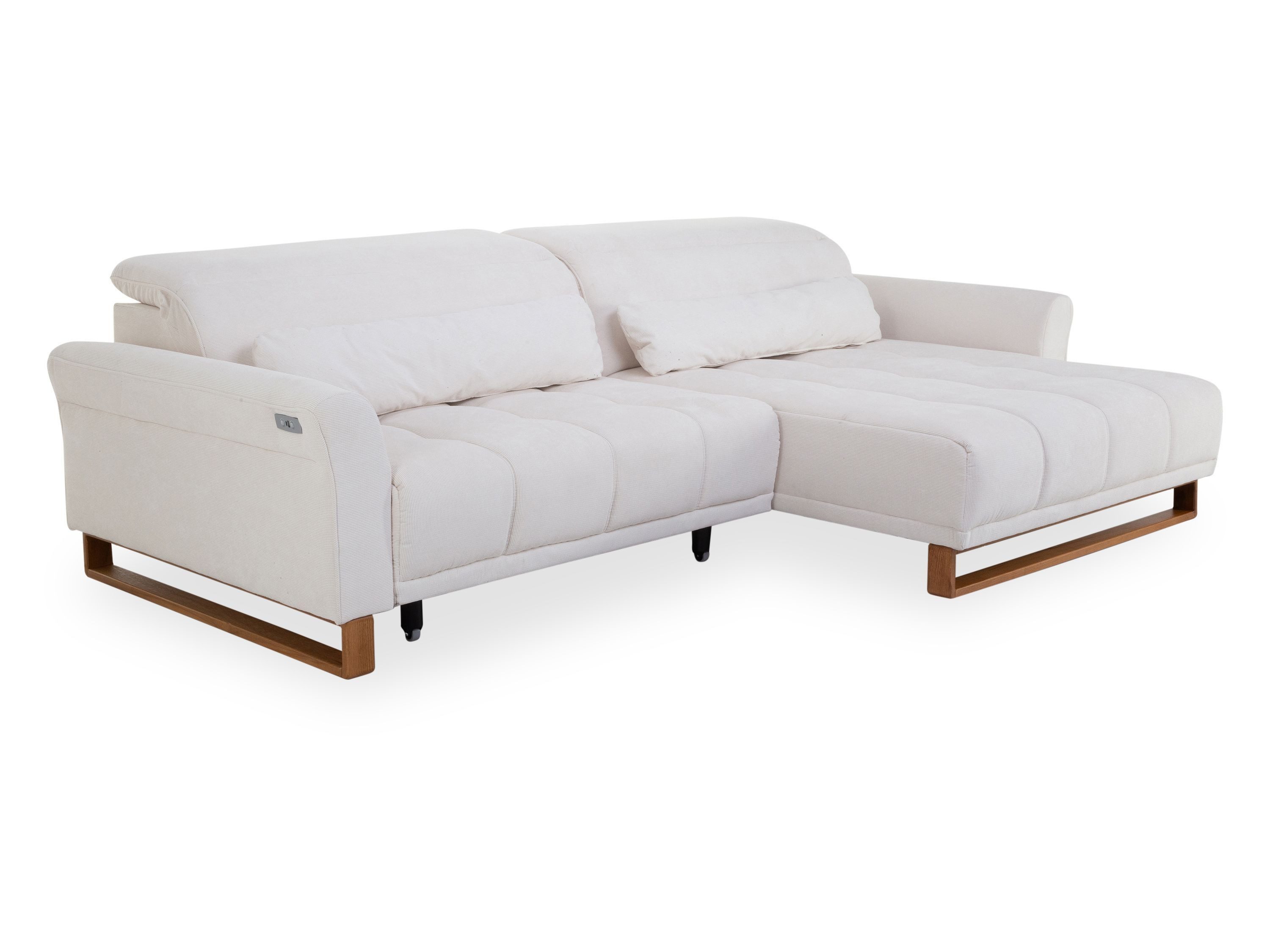 SANSIBAR LIVING Polsterecke Polsterecke SANSIBAR SKEDA BHT 277x80x179 cm Ecksofa Wohnlandschaft