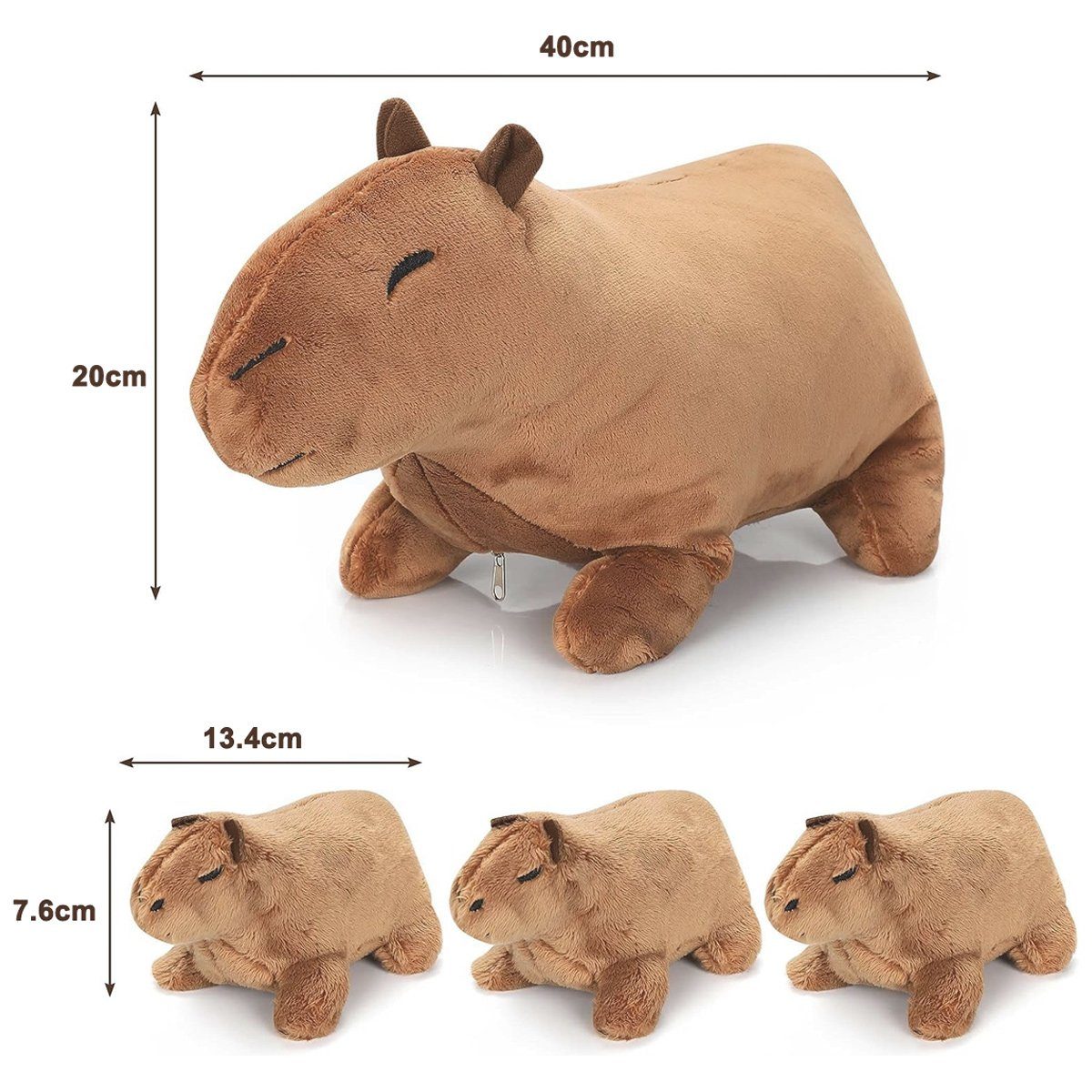Jormftte Plüschfigur Simulation Capybara Plüschtier,Niedlichen,Weiche,Für  Kinder,Freunde