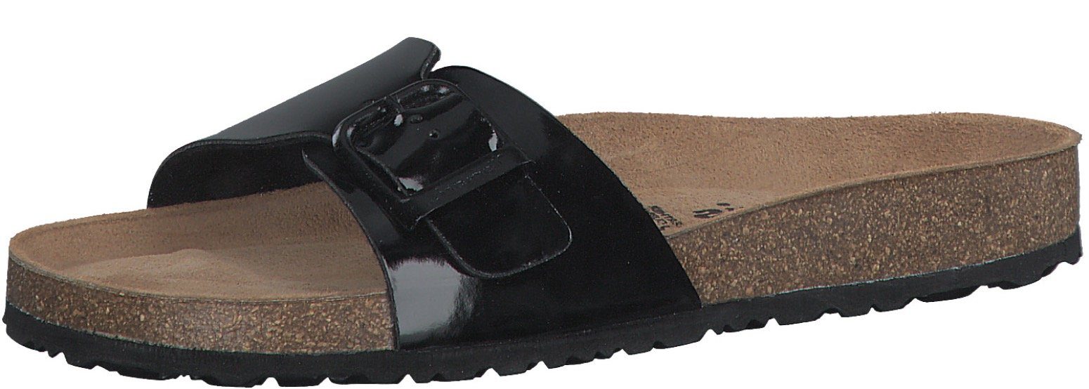 CORRA Pantolette Tamaris mit Leder-Innensohle schwarz