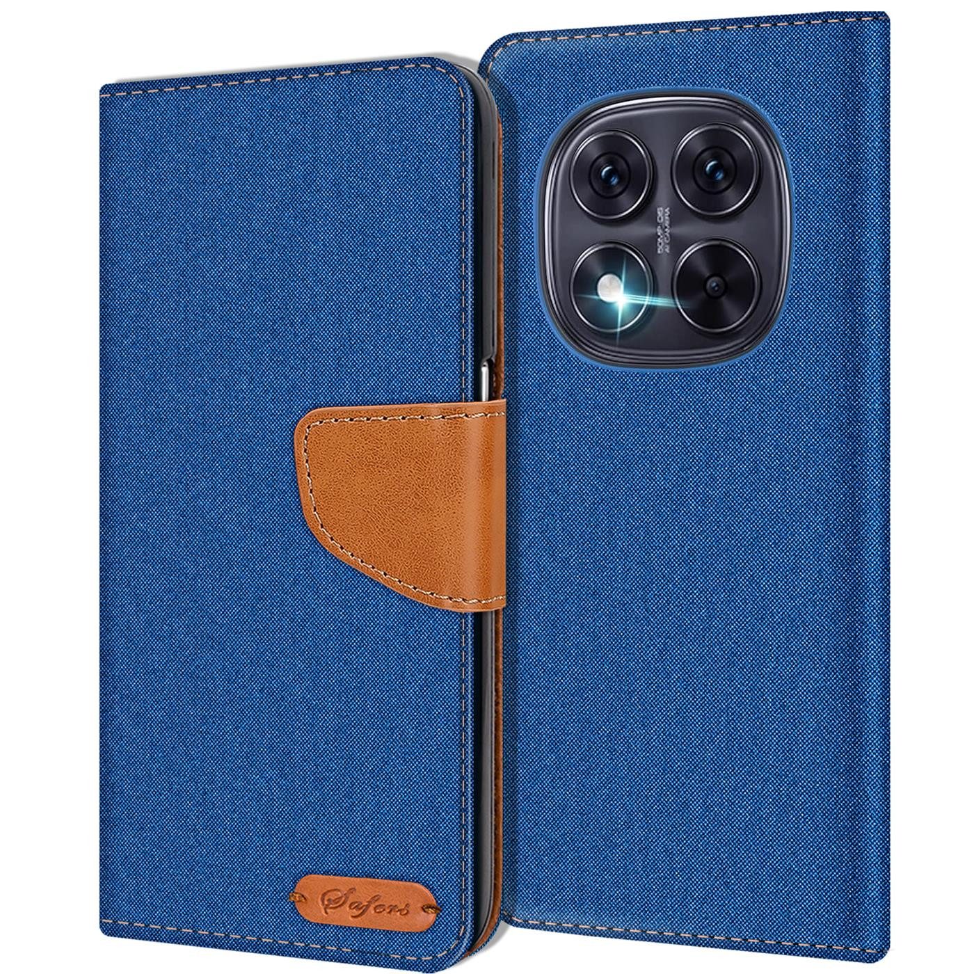 CoolGadget Handyhülle Denim Schutzhülle Flip Case für Xiaomi Redmi Note 14 Pro+ 5G 6,67 Zoll, Book Cover Handy Tasche Hülle für Redmi Note 14 Pro+ 5G Klapphülle